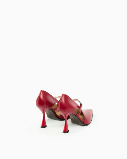 _MALLONI Décolleté con Tacco Scultoreo ROSSO
