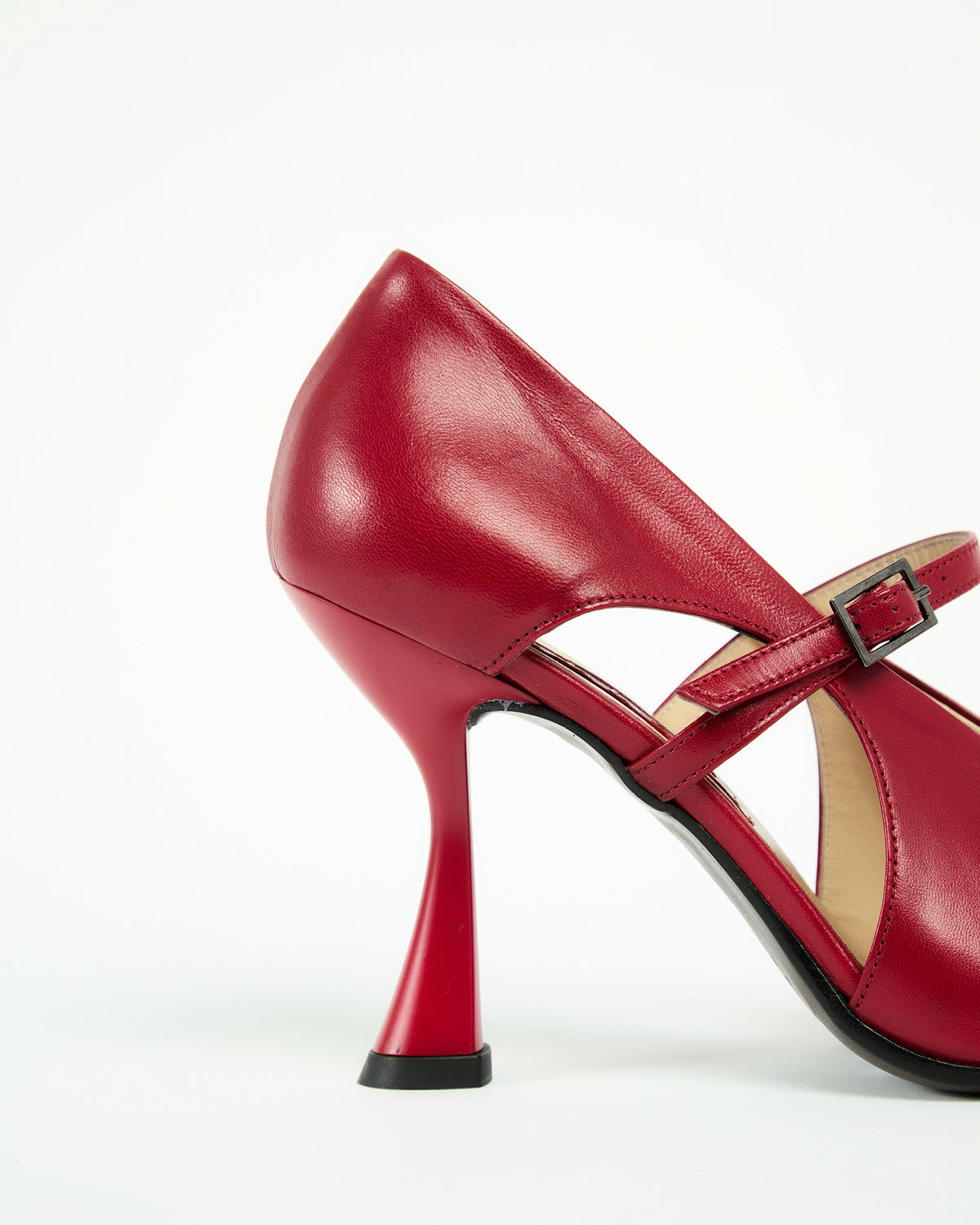 _MALLONI Décolleté con Tacco Scultoreo ROSSO