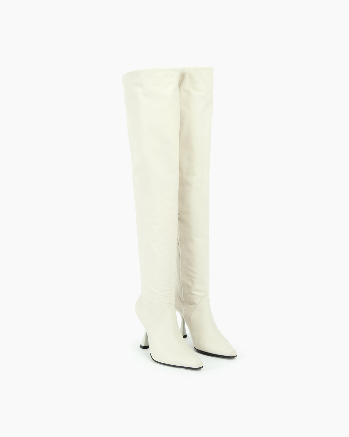 _MALLONI Stivale alto dalla silhouette slanciata BIANCO