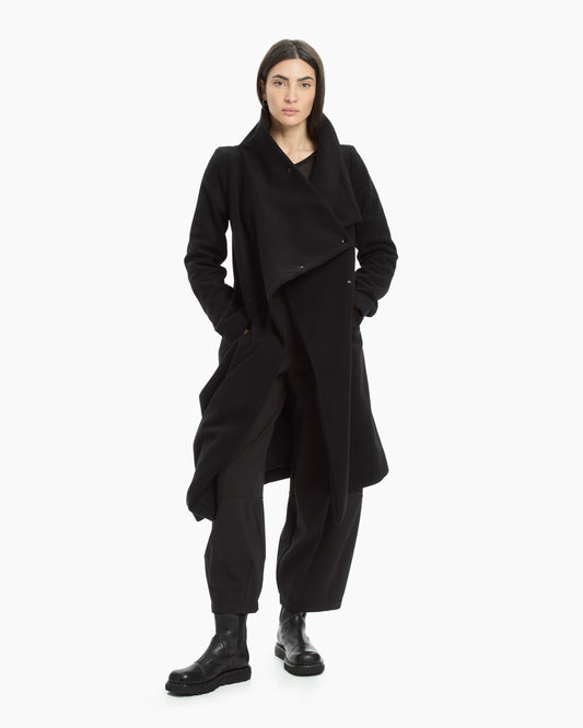 MLO Cappotto asimmetrico  NERO