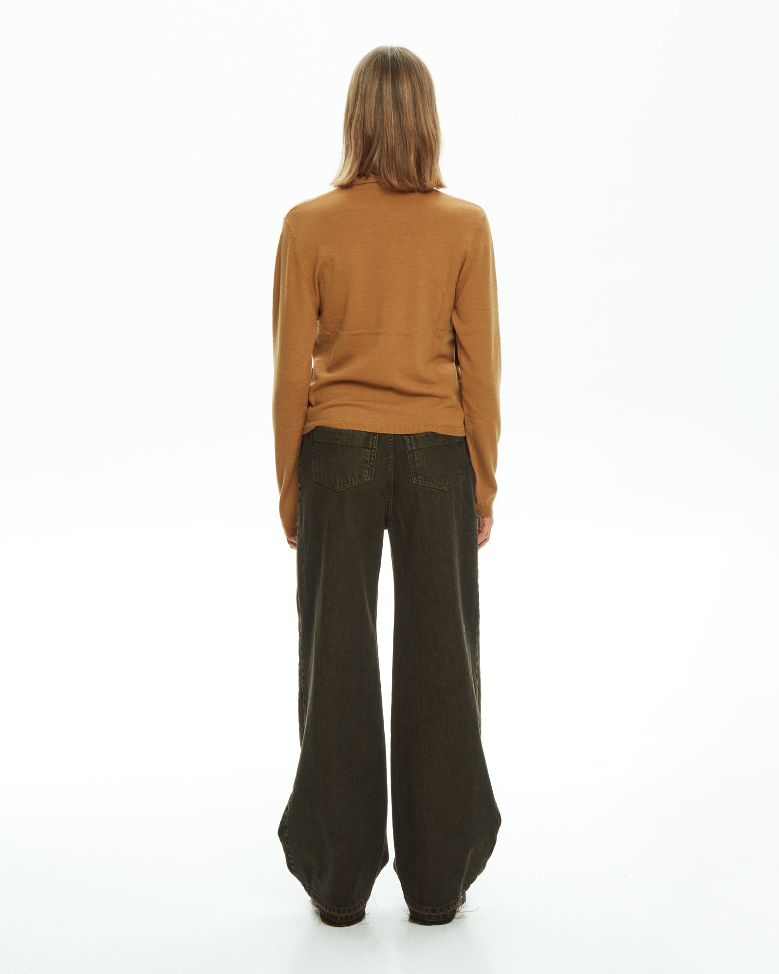 MLO Maglia con collo incrociato BEIGE