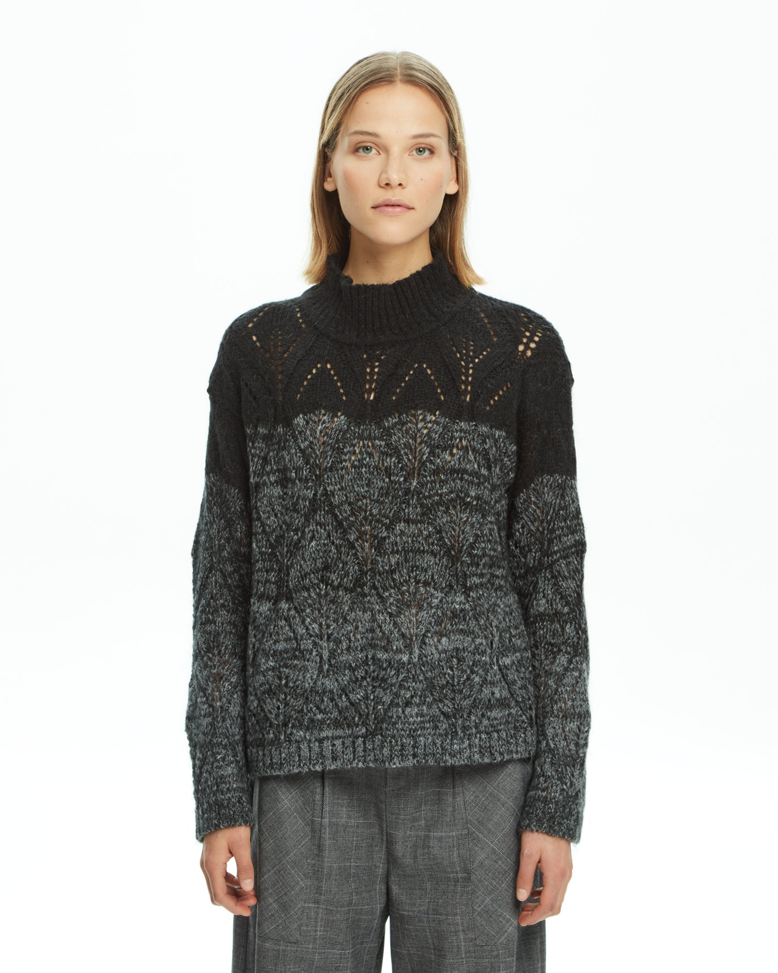 MLO Maglia traforata NERO