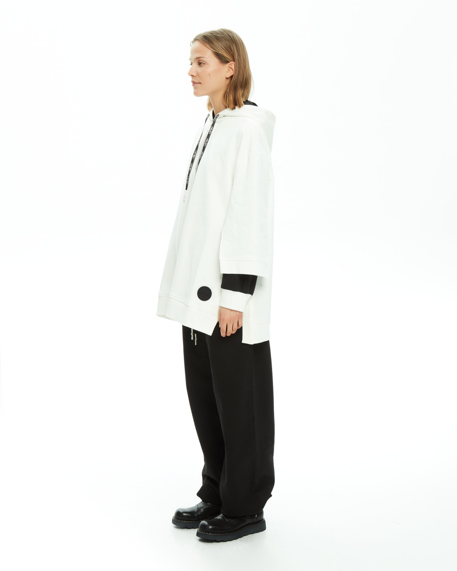 MLO Felpa oversize con logo GRIGIO