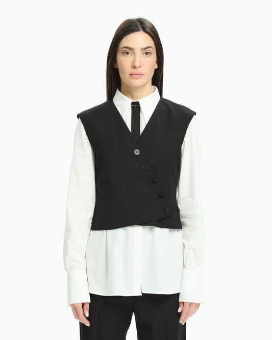 MLO Gilet corto NERO