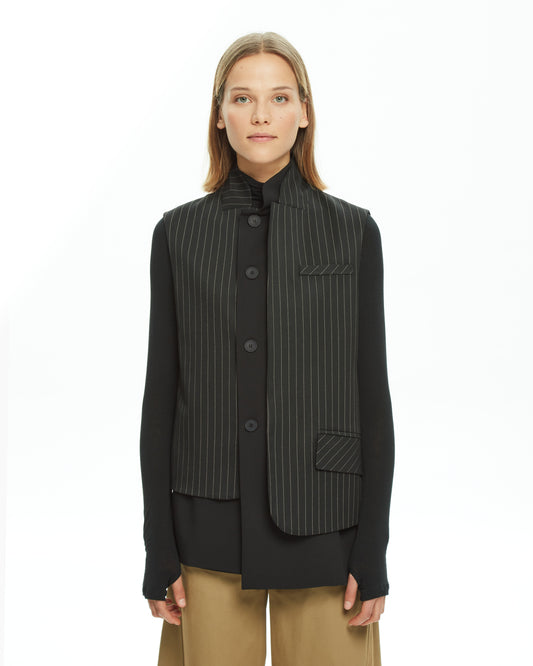 MLO Gilet Sartoriale Destrutturato NERO
