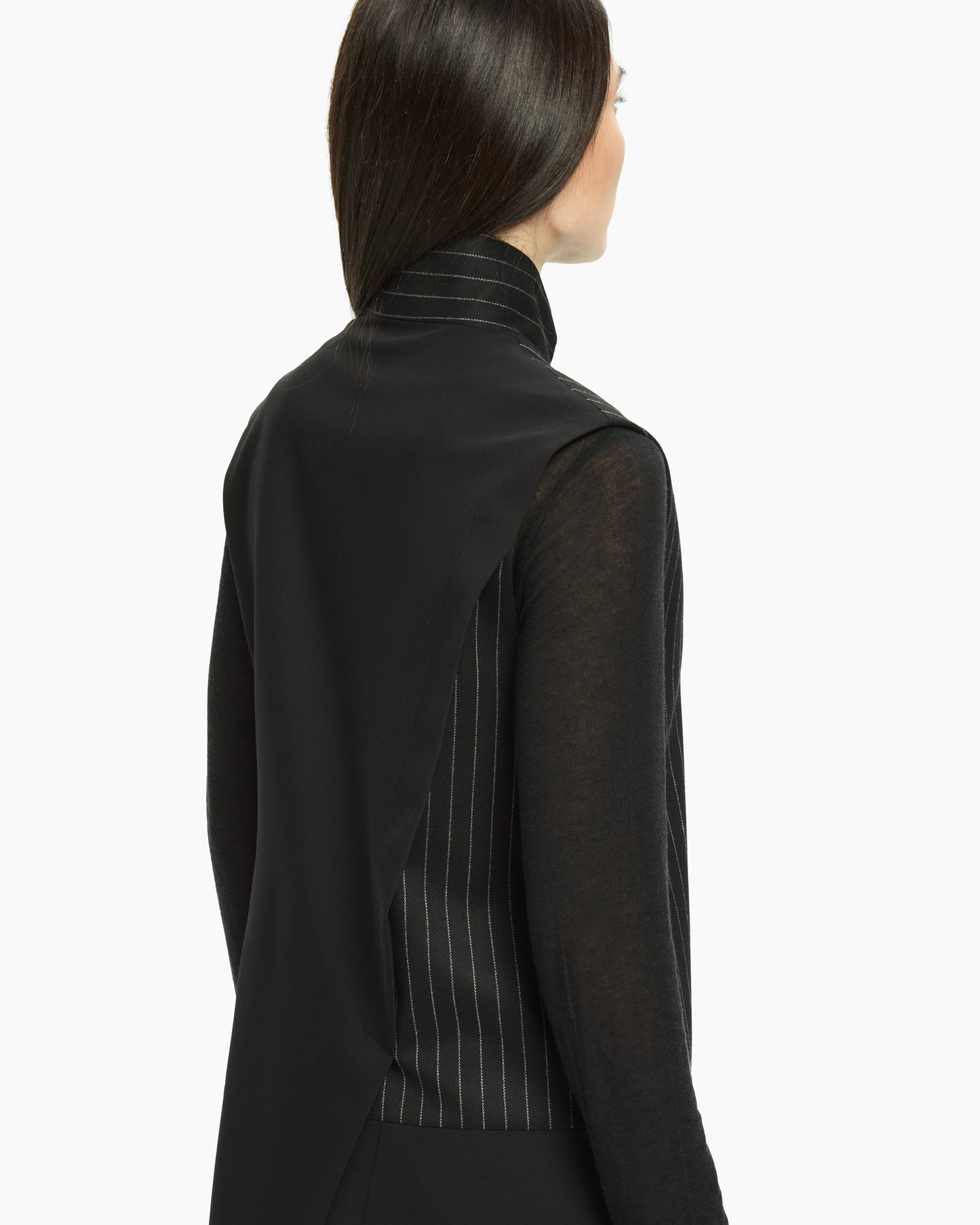 MLO Gilet asimmetrico NERO