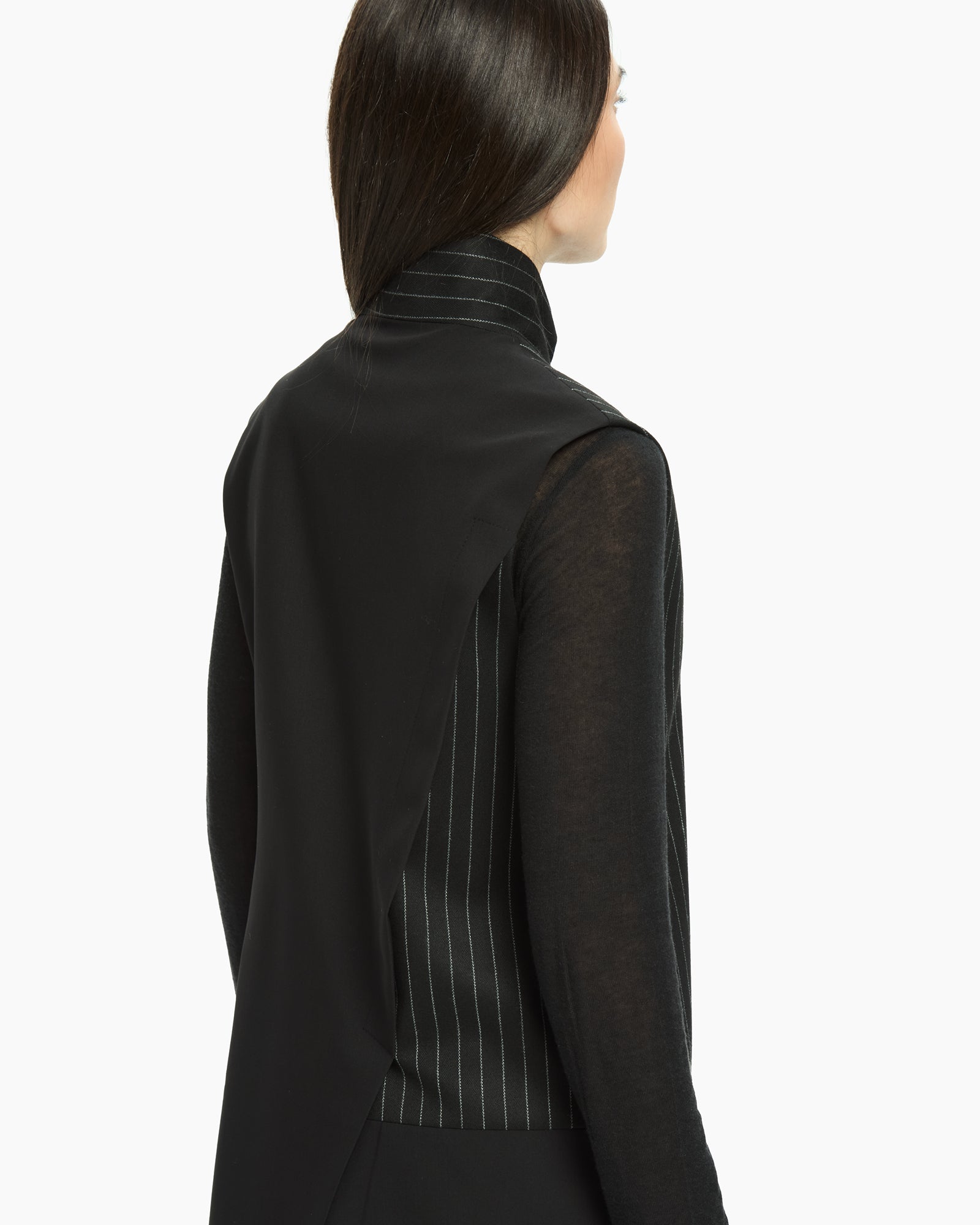 MLO Gilet asimmetrico NERO