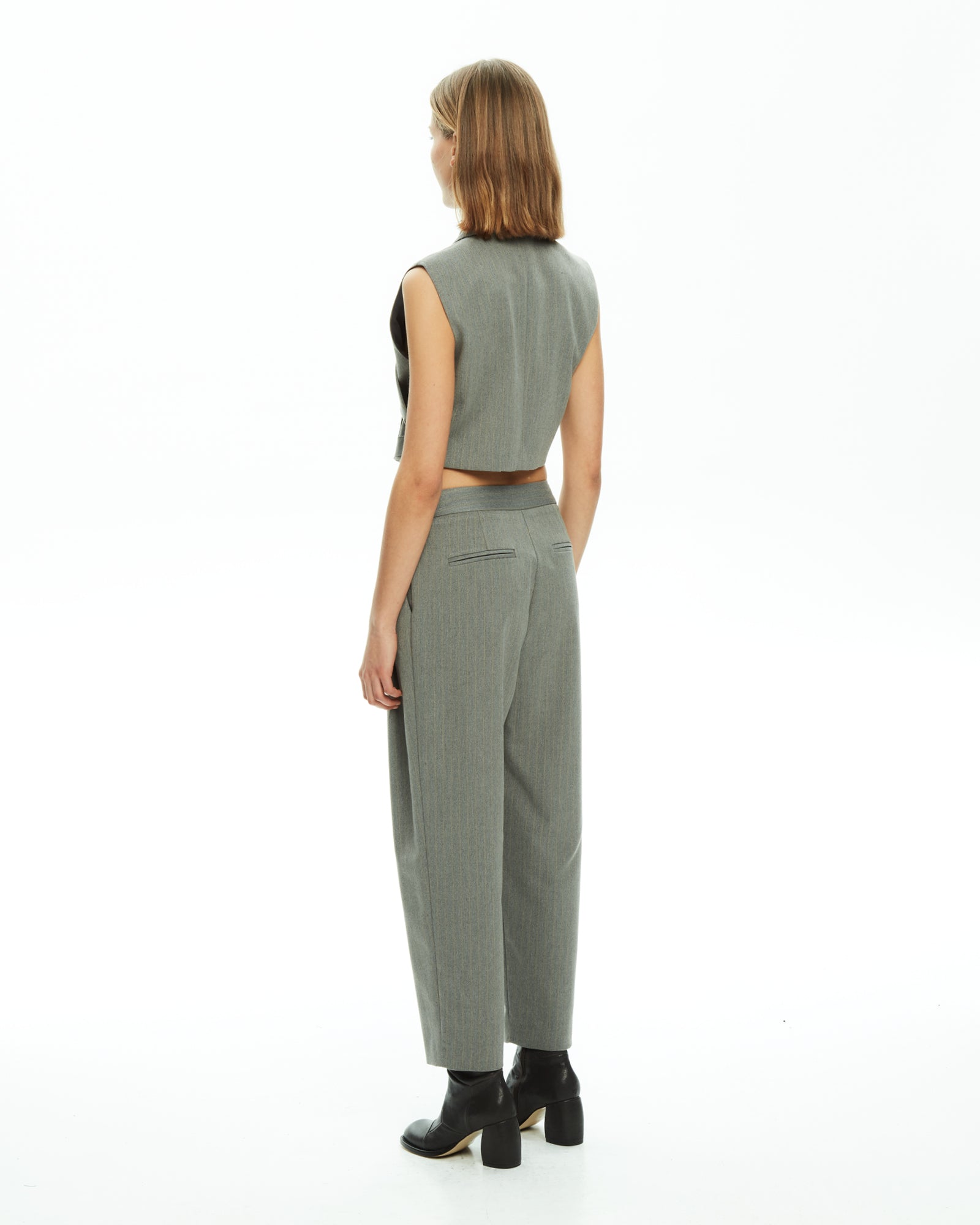 MLO Gilet incrociato GRIGIO