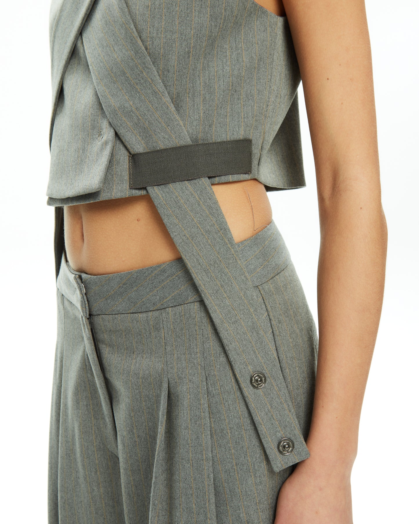 MLO Gilet incrociato GRIGIO