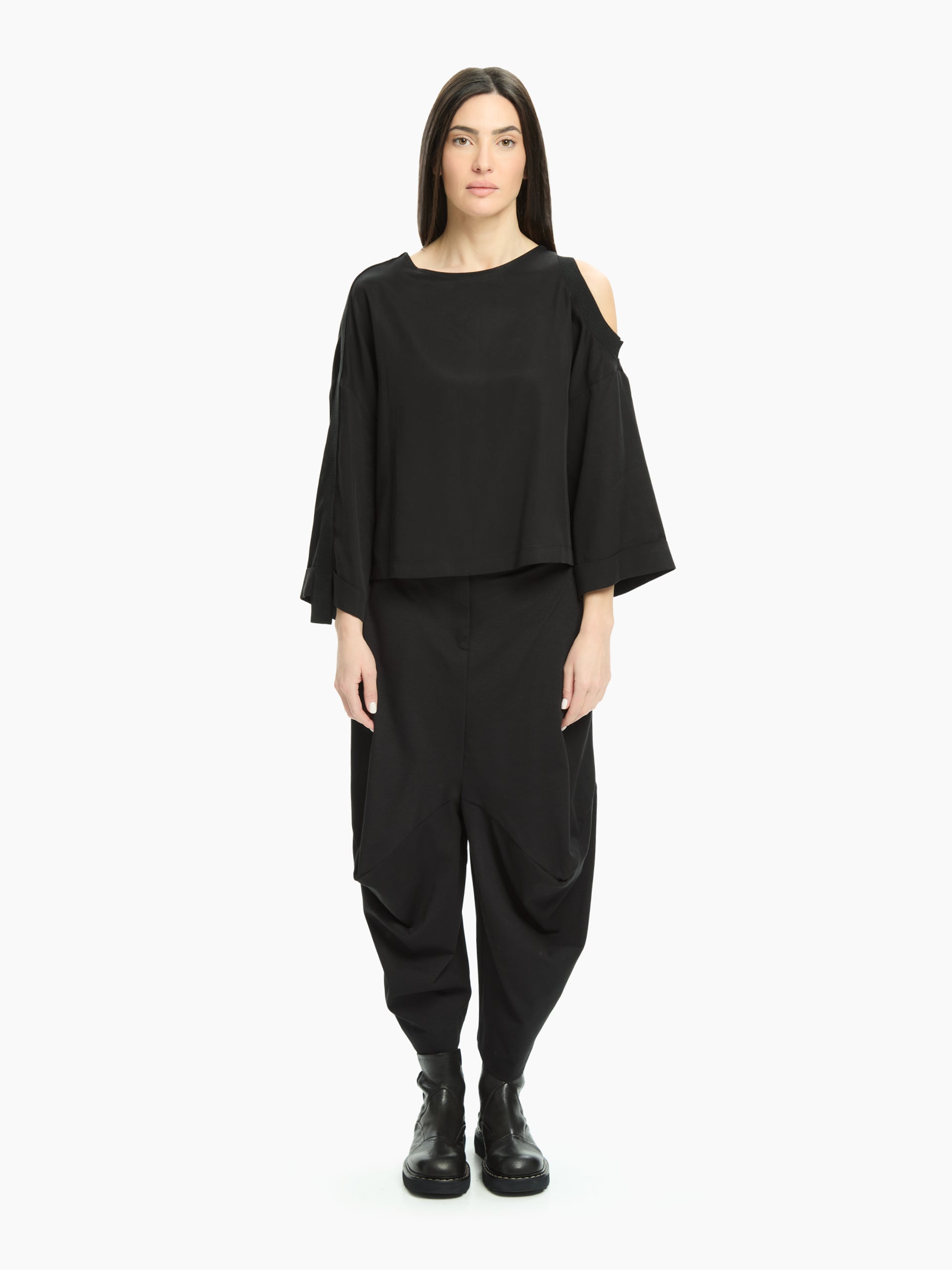 MLO Blusa con spalla scoperta NERO