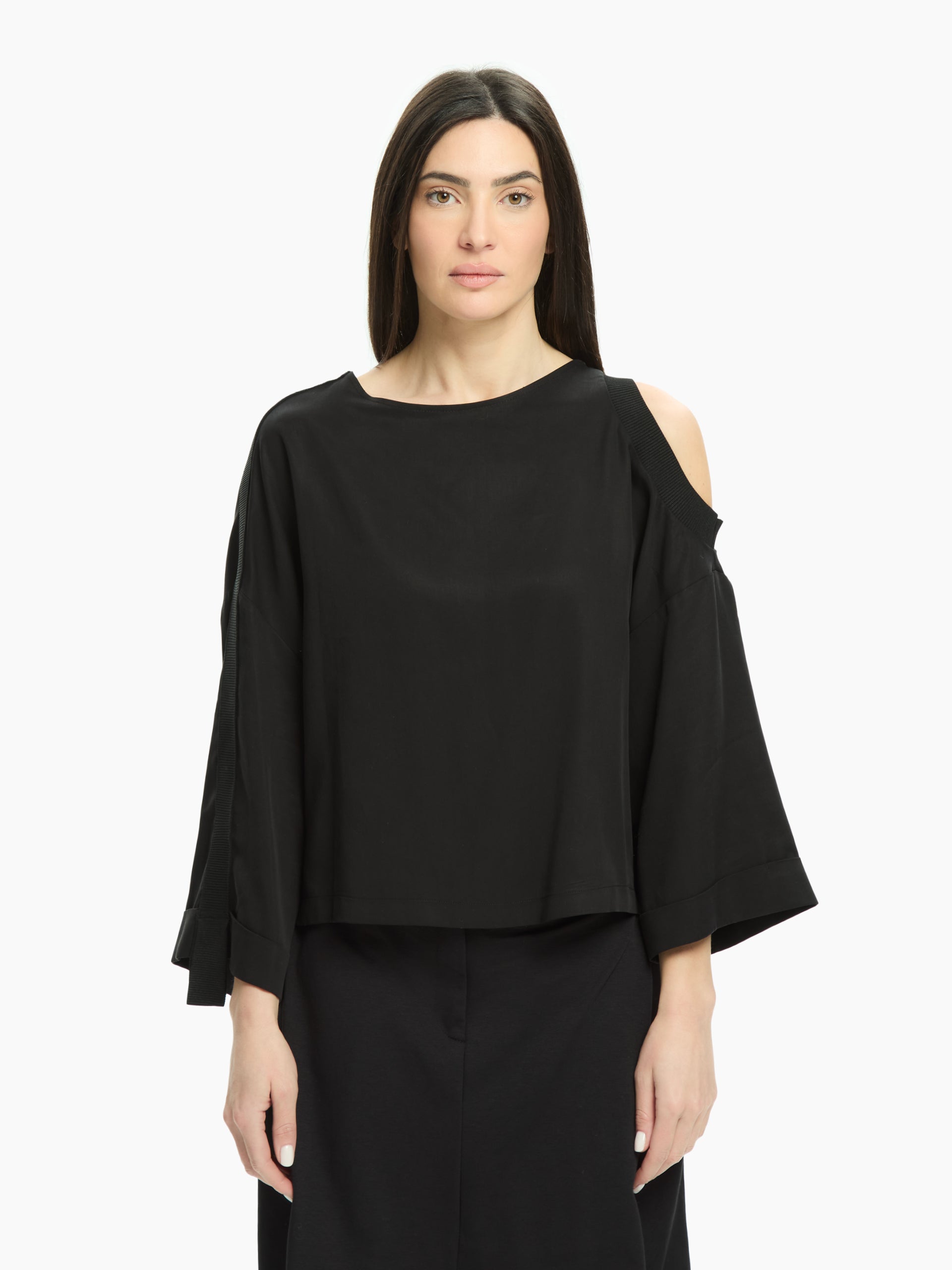 MLO Blusa con spalla scoperta NERO