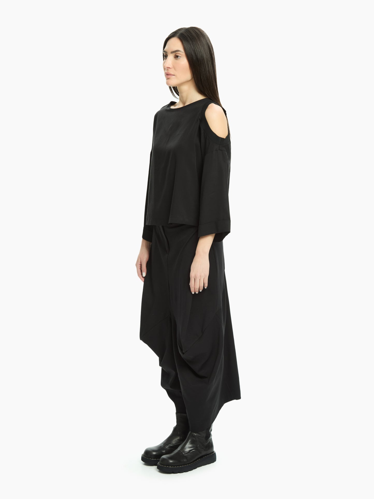 MLO Blusa con spalla scoperta NERO
