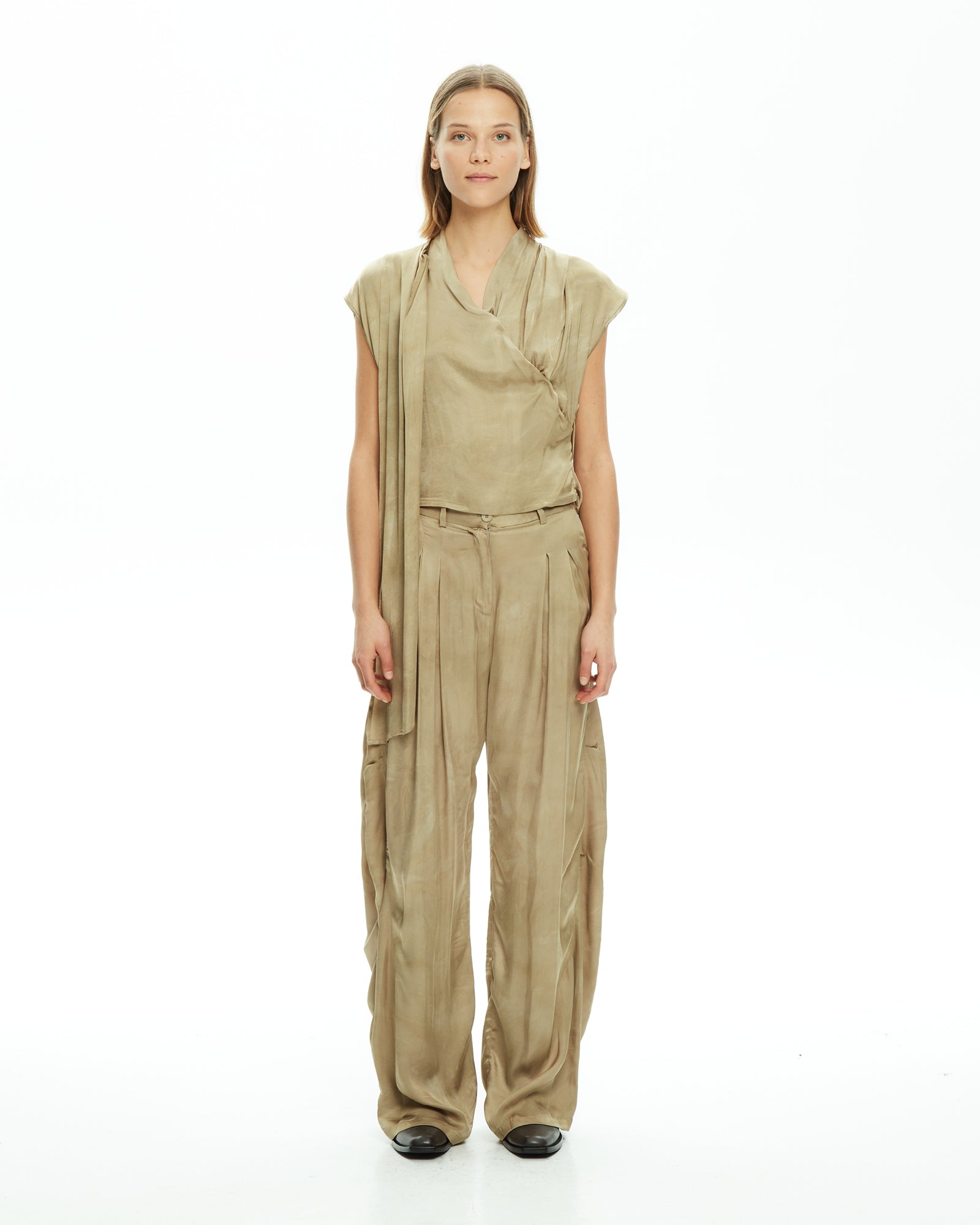 MLO Top drappeggiato