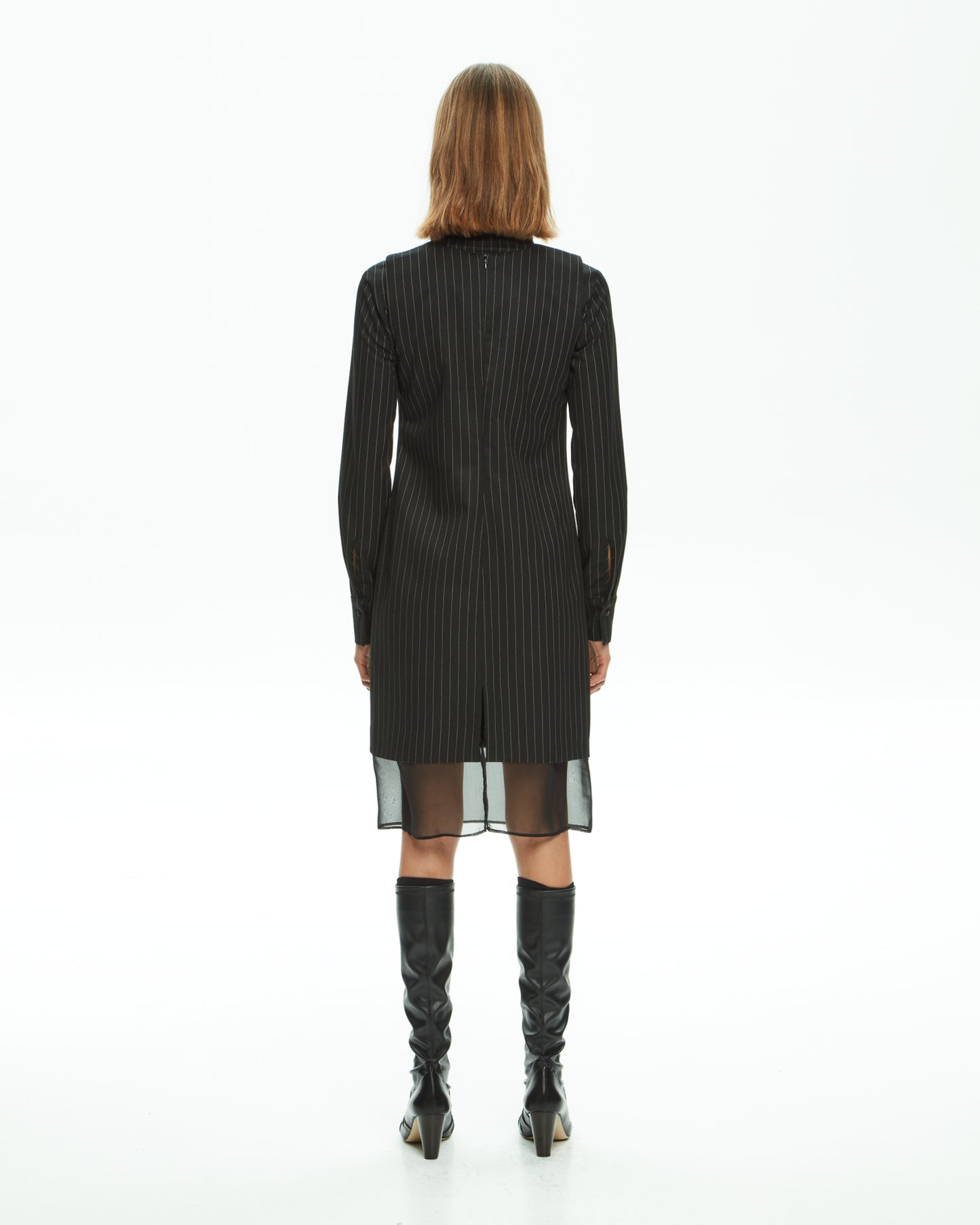 MLO Abito con fondo trasperente NERO