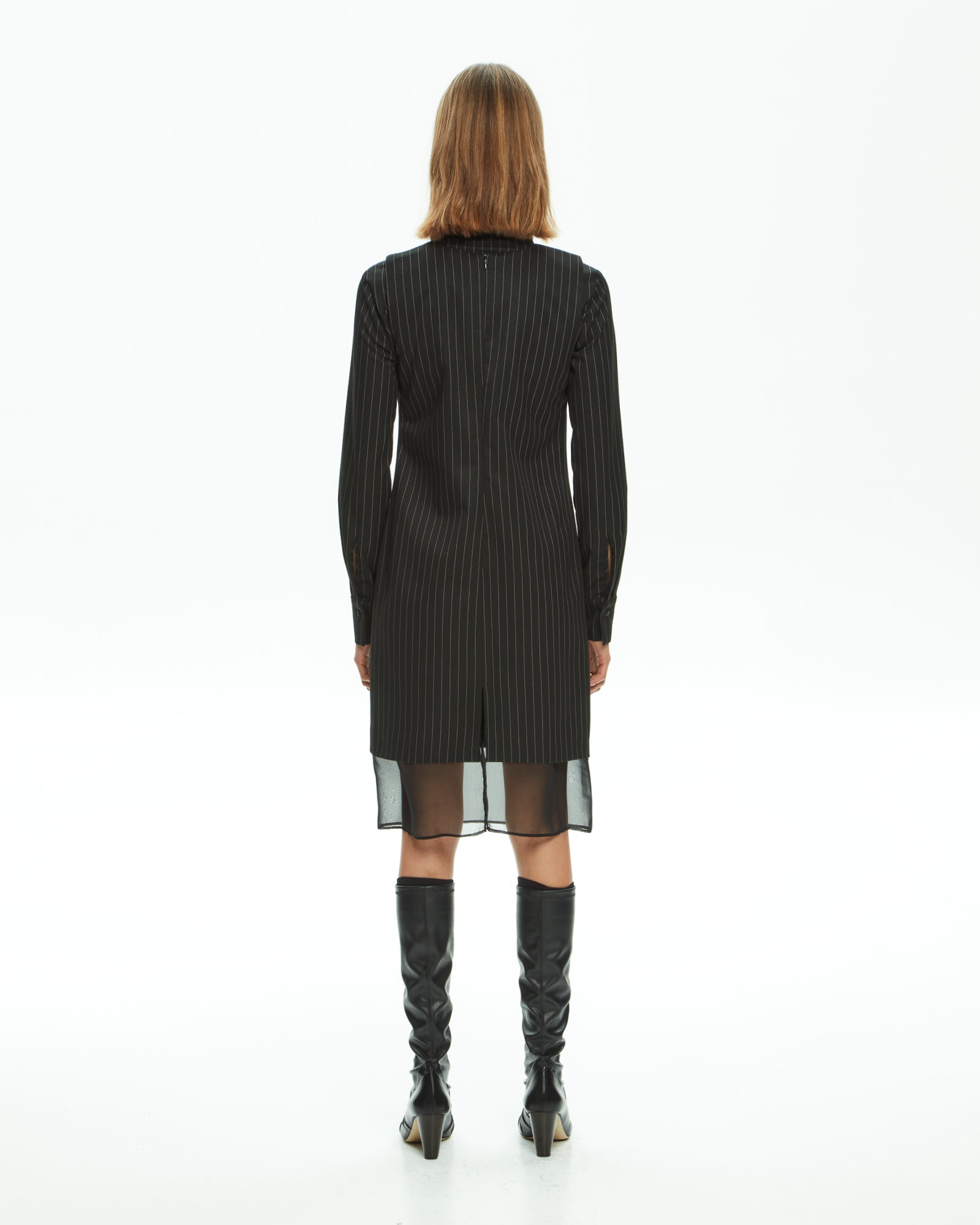 MLO Abito con fondo trasperente NERO