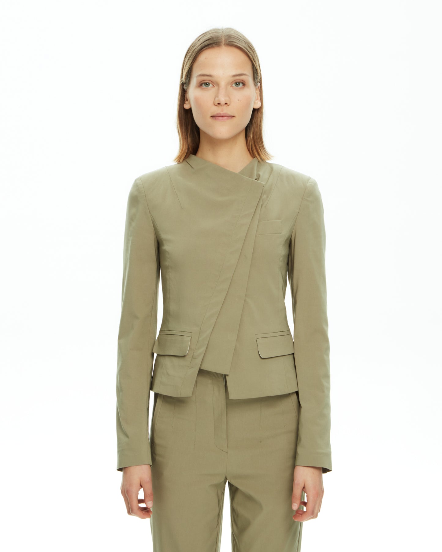 MLO Giacca con chiusura asimmetrica VERDE