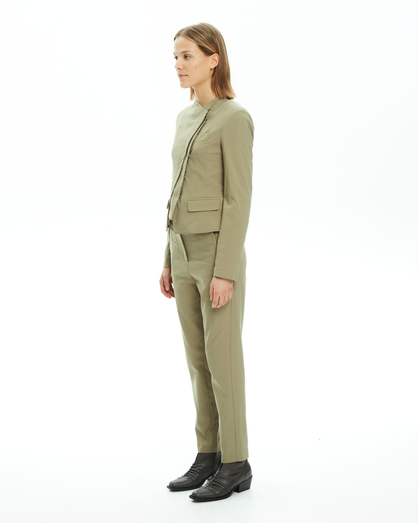 MLO Giacca con chiusura asimmetrica VERDE