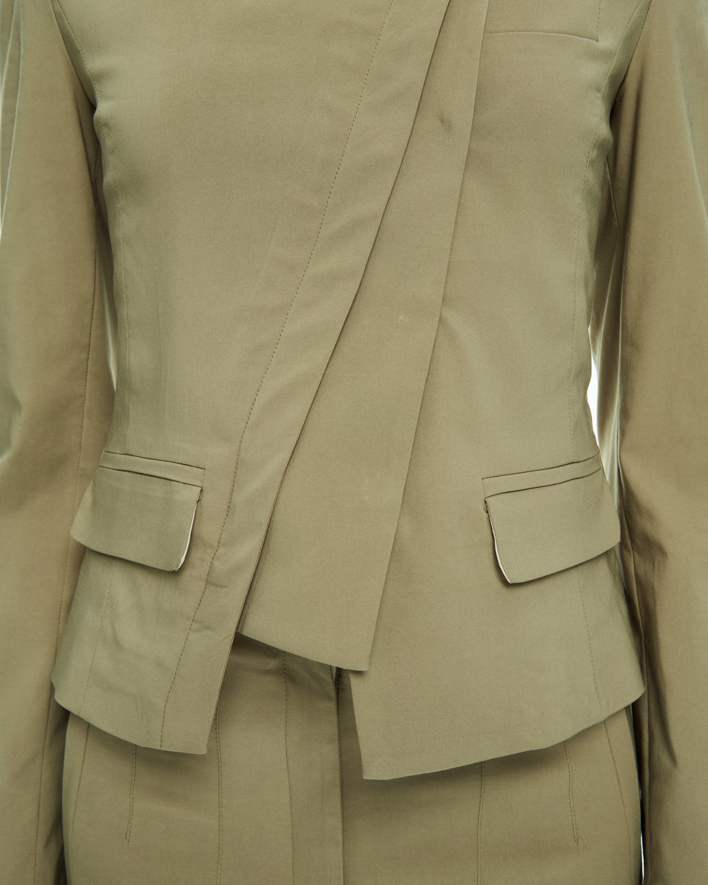 MLO Giacca con chiusura asimmetrica VERDE