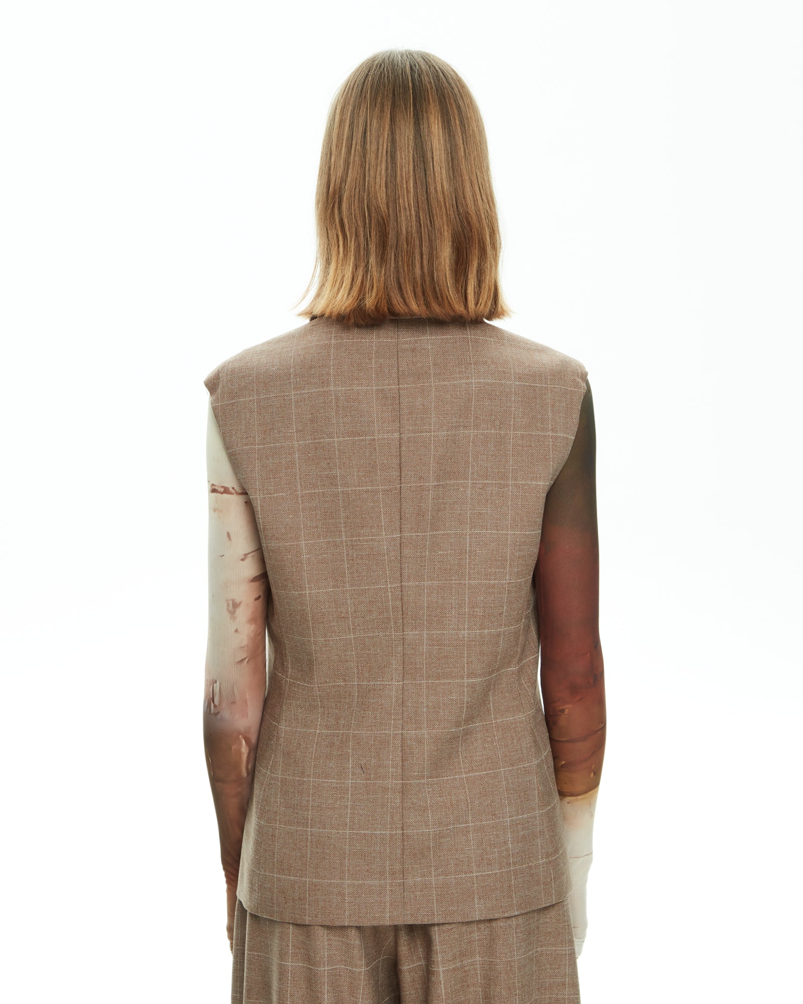 MLO Giacca con dettagli sartoriali MARRONE