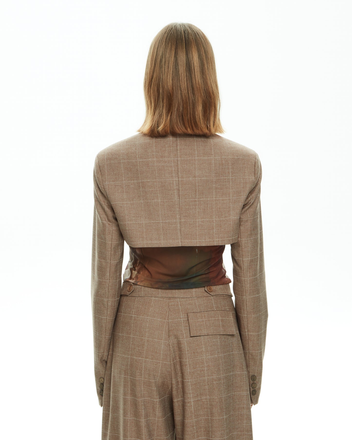 MLO Giacca con dettagli sartoriali MARRONE