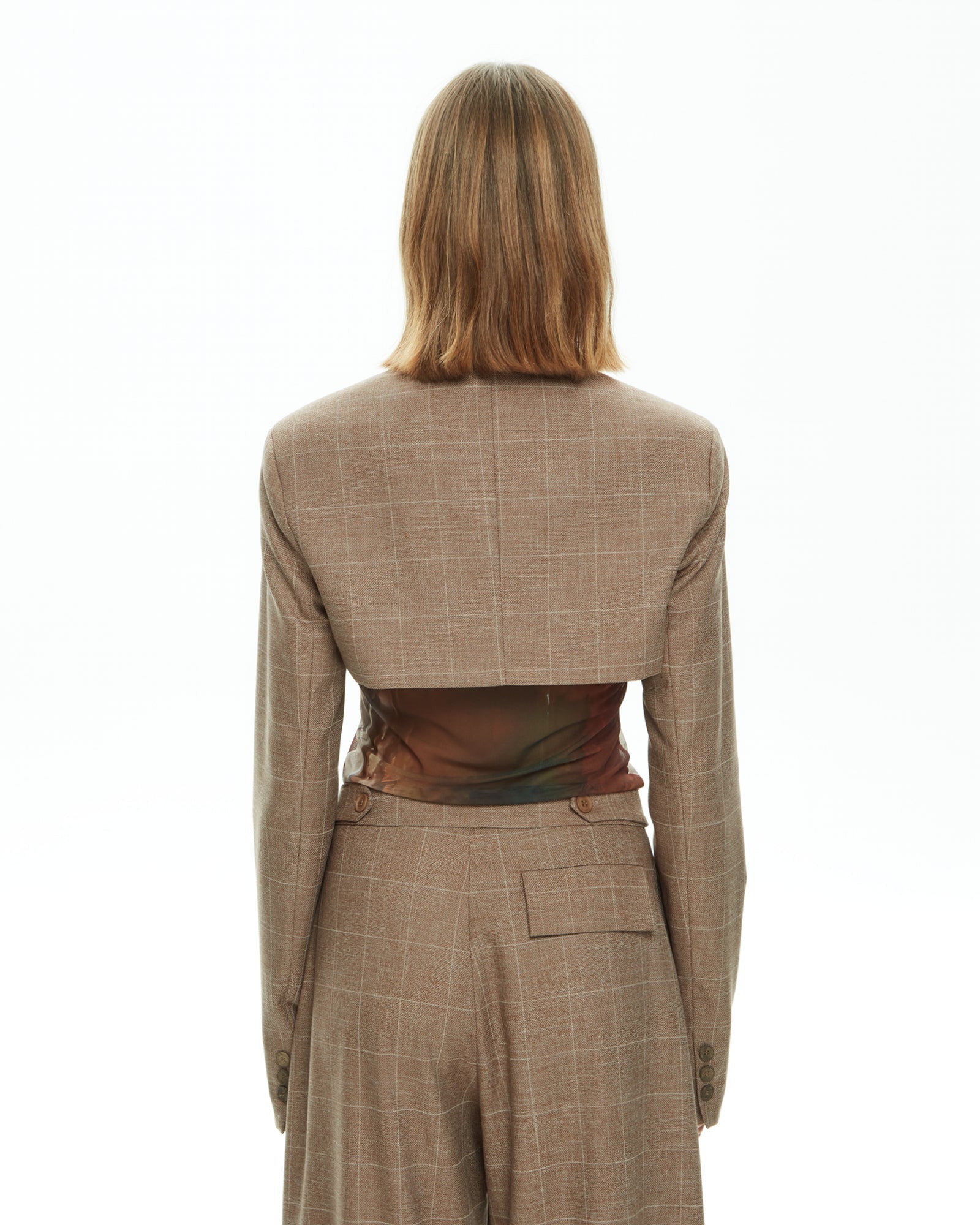 MLO Giacca con dettagli sartoriali MARRONE