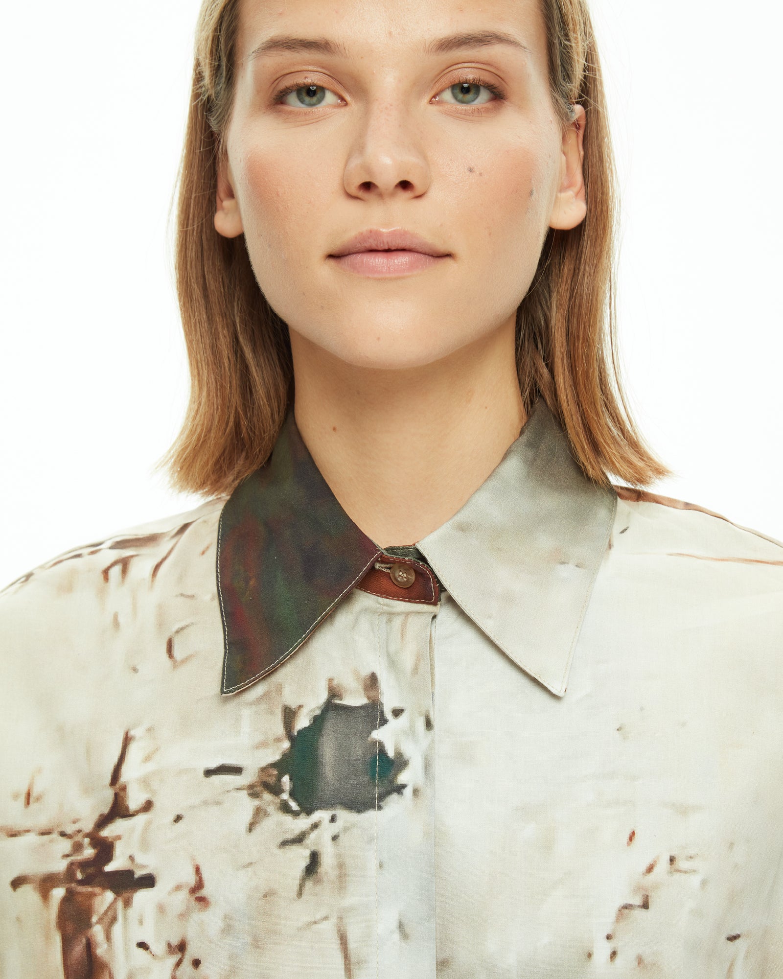 MLO Camicia oversize con stampa VERDE