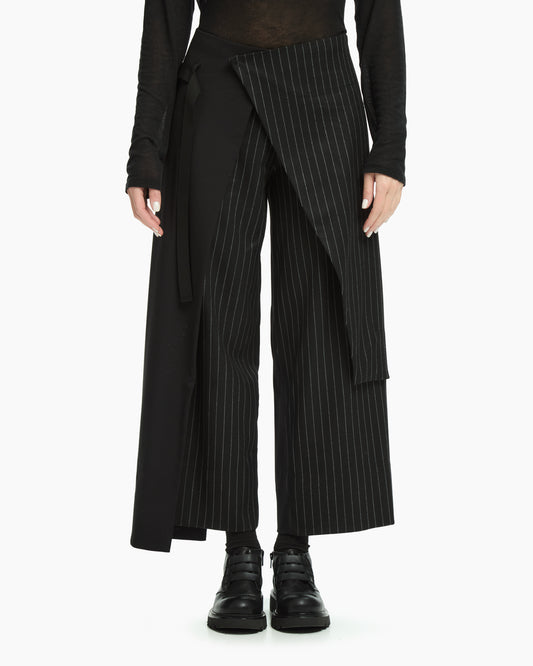 MLO Pantalone con pannelli sovrapposti NERO