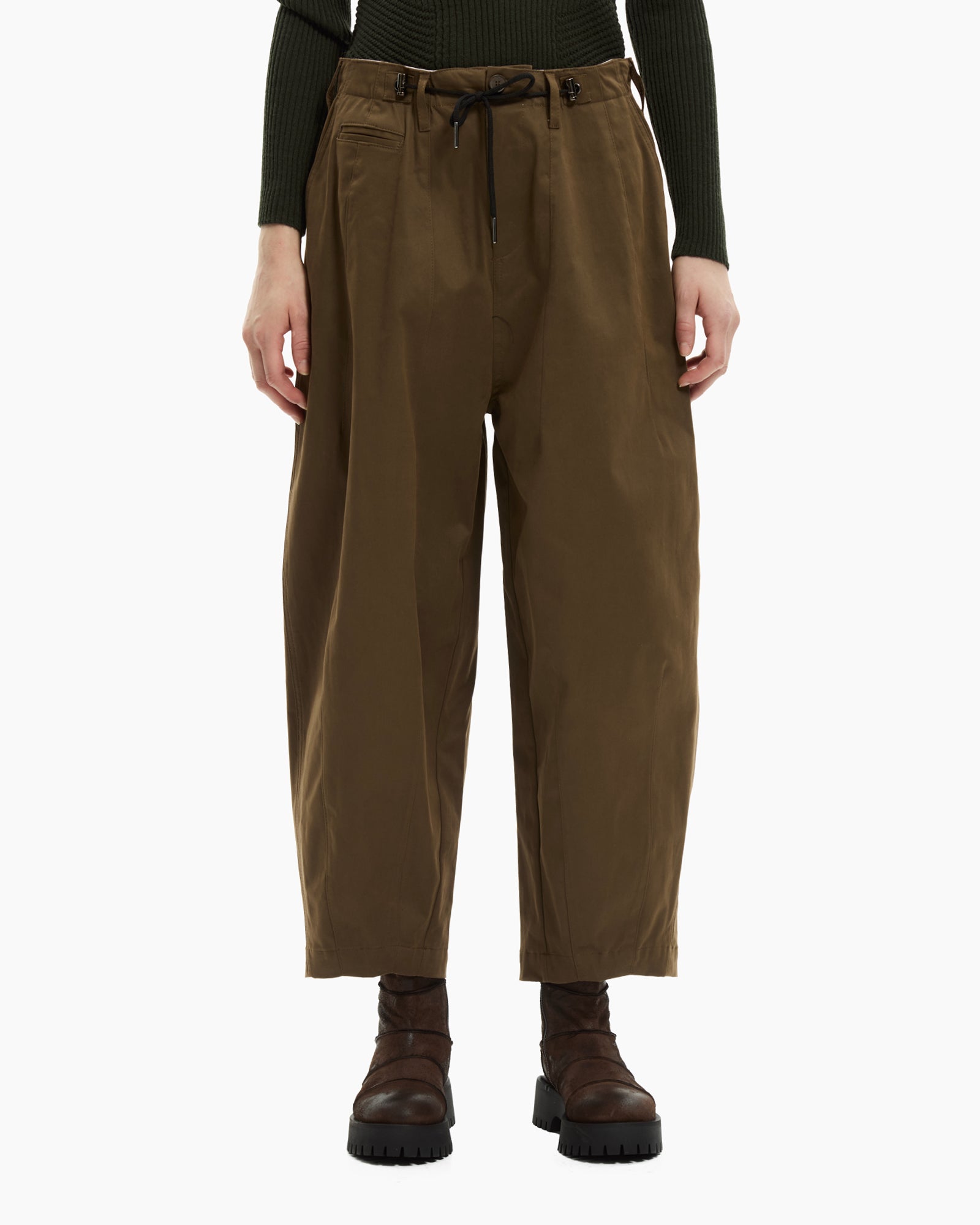 MLO Pantalone wide leg  MARRONE