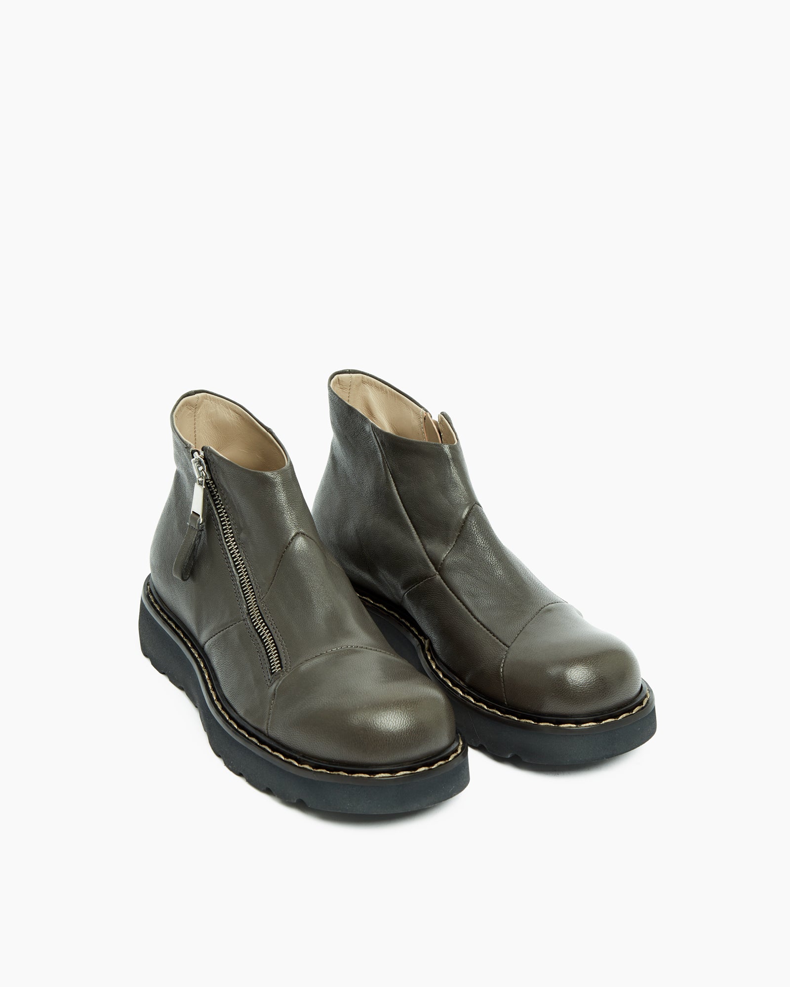 MLO Stivaletto in pelle GRIGIO