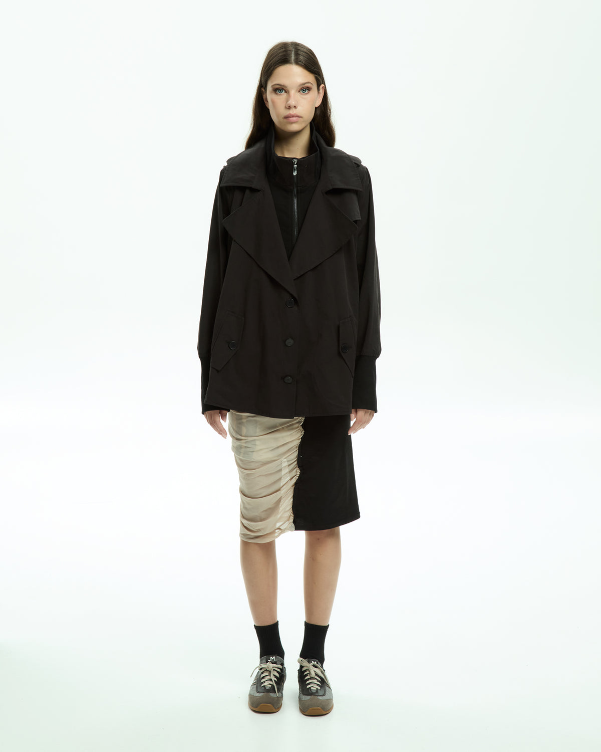 MLO Trench corto NERO