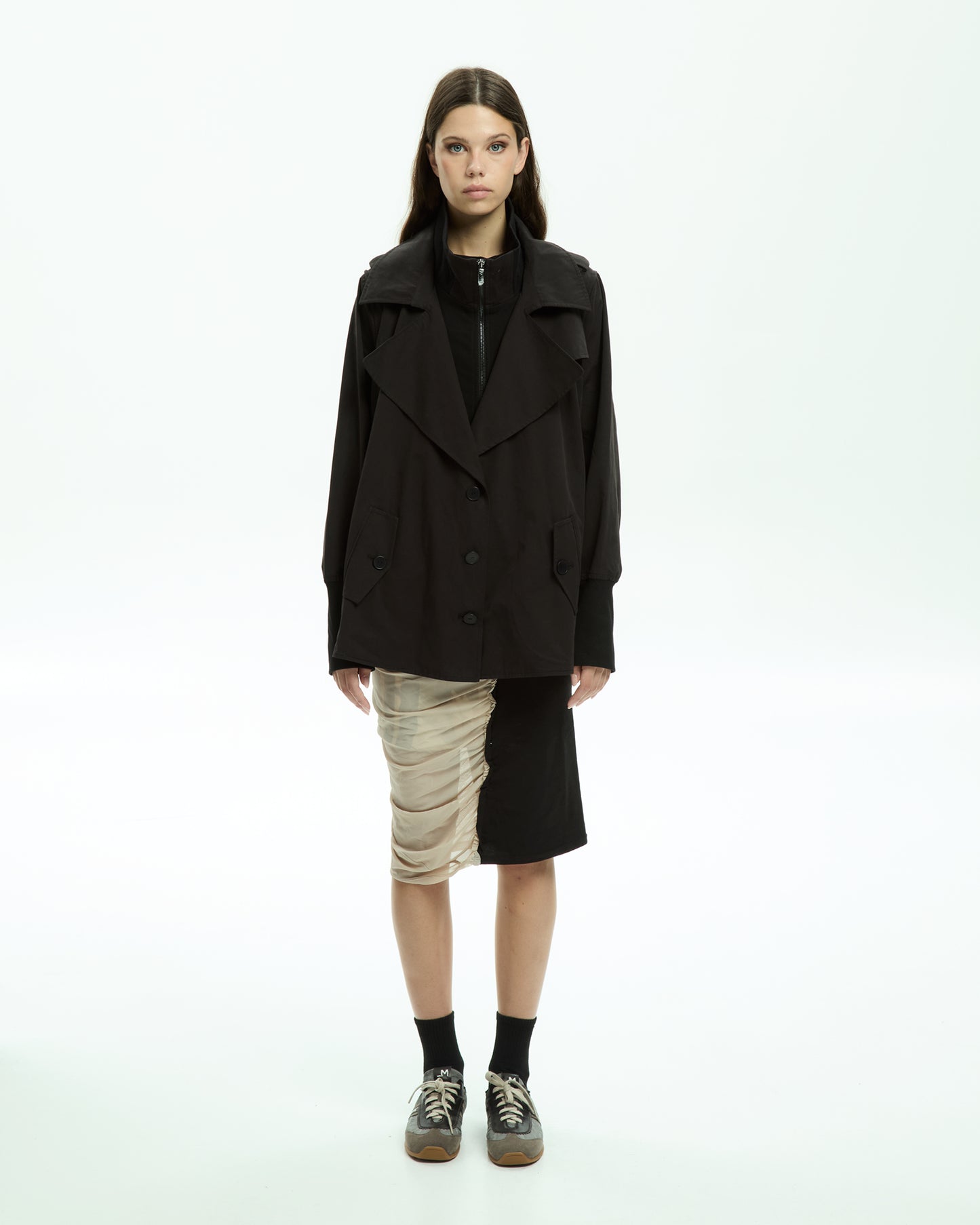 MLO Trench corto NERO