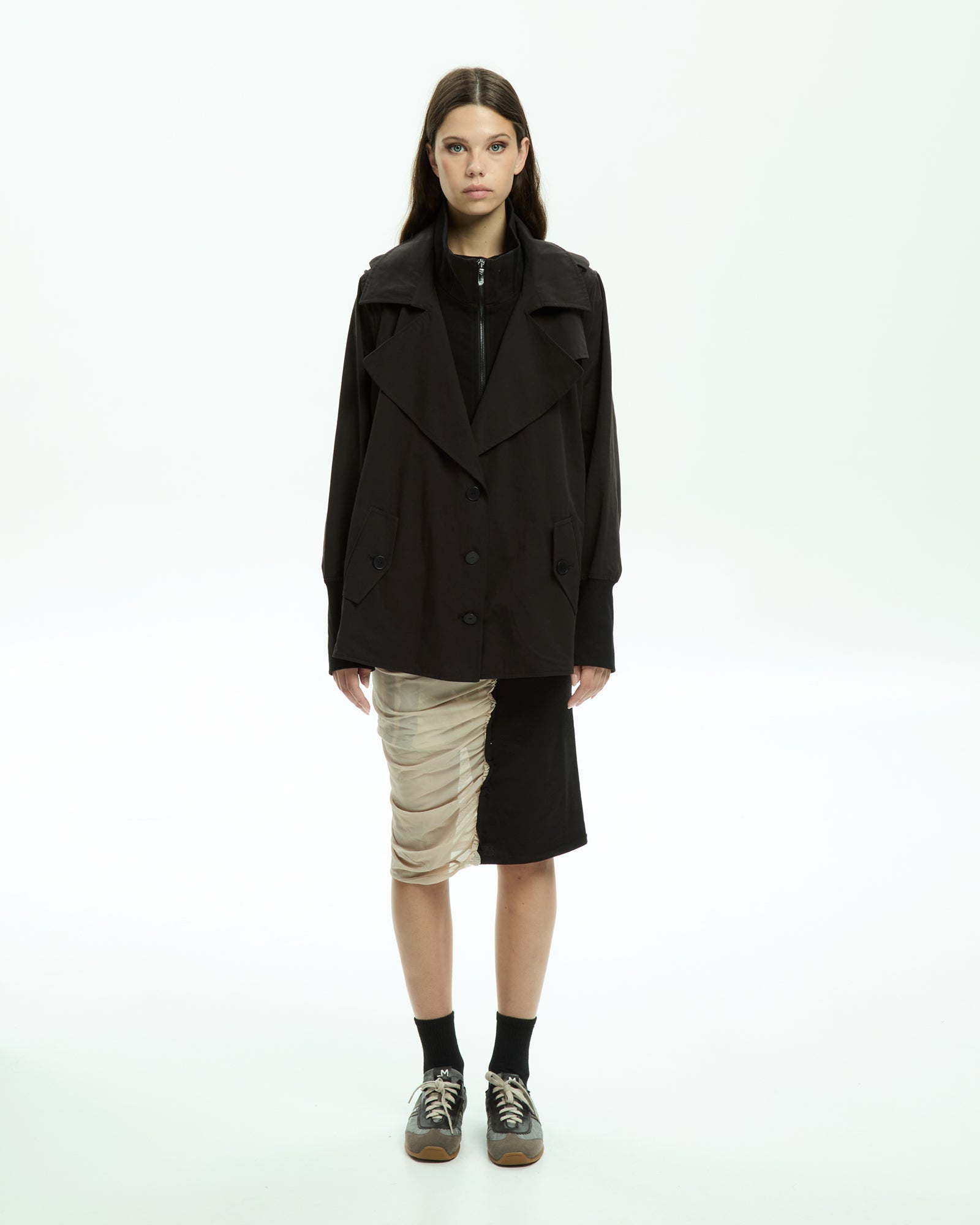 MLO Trench corto NERO