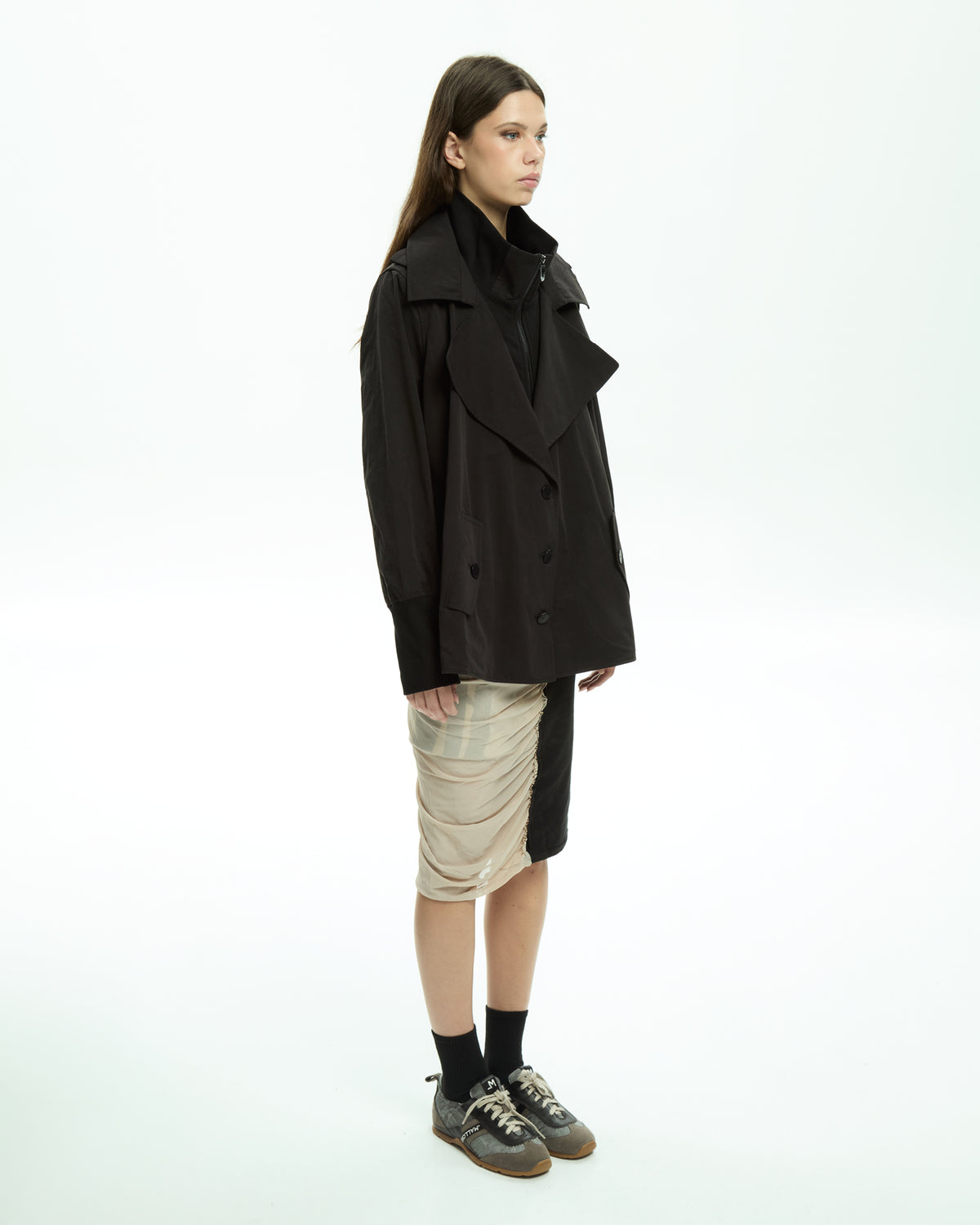 MLO Trench corto NERO
