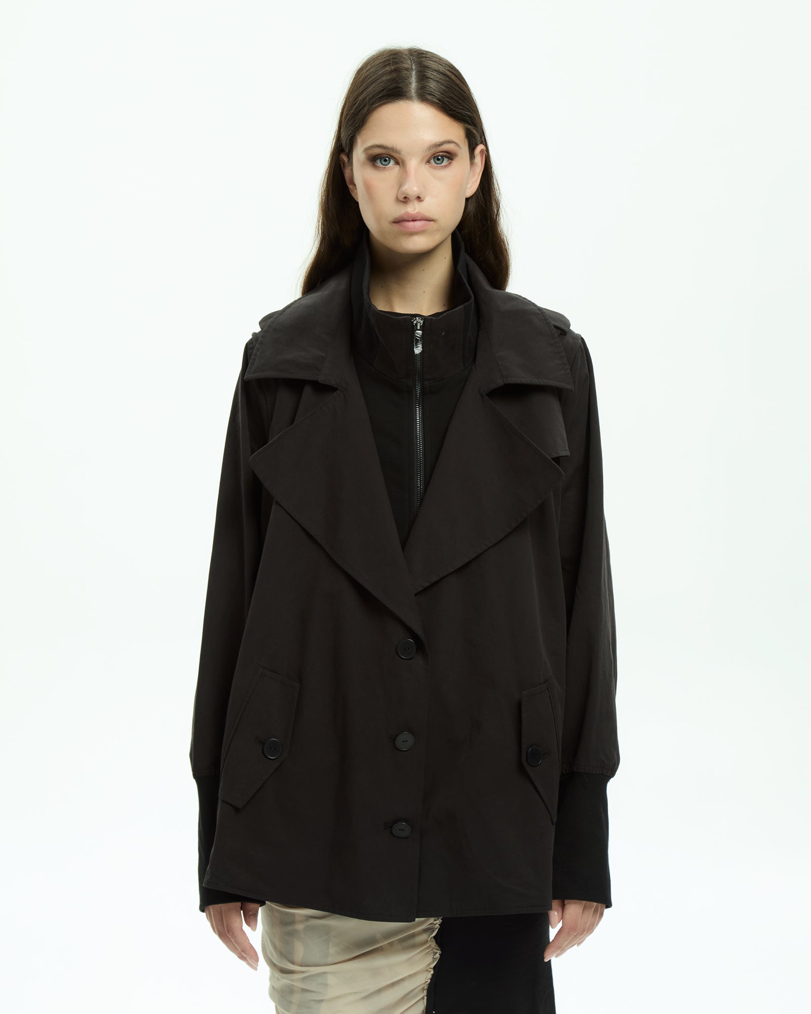 MLO Trench corto NERO