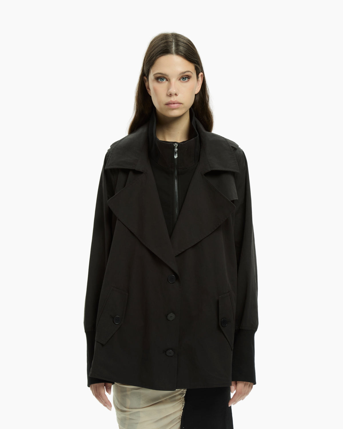 MLO Trench corto NERO