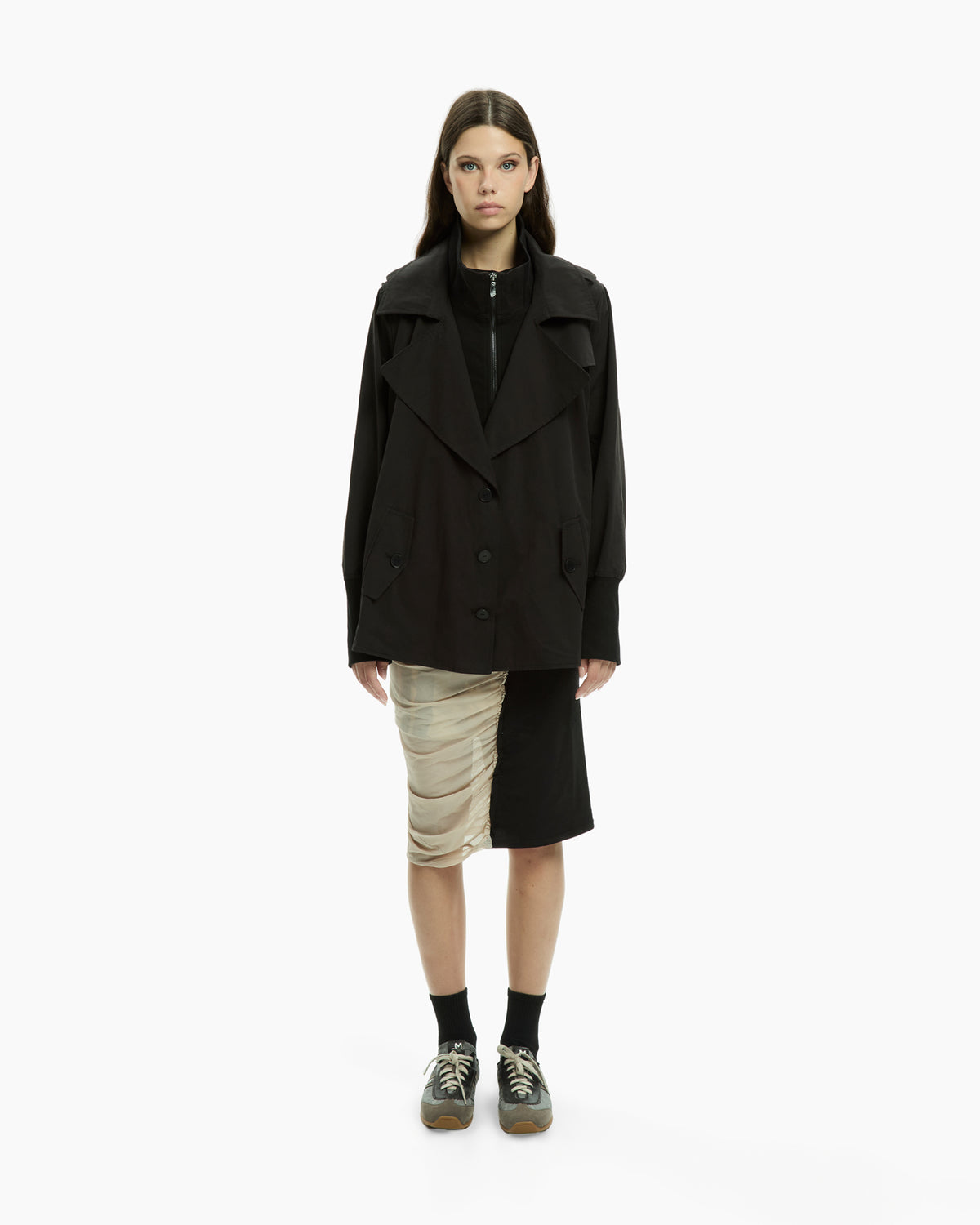 MLO Trench corto NERO