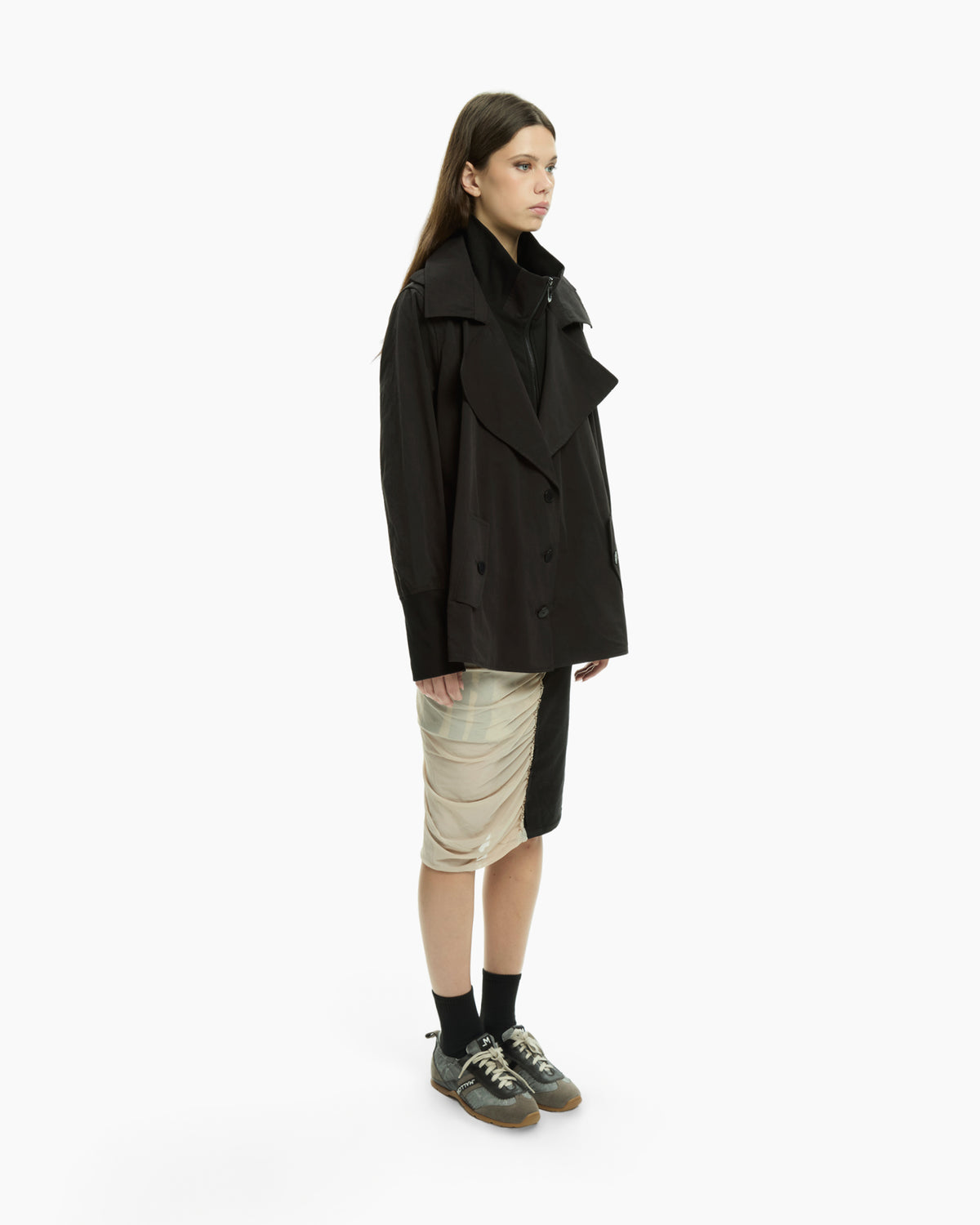 MLO Trench corto NERO