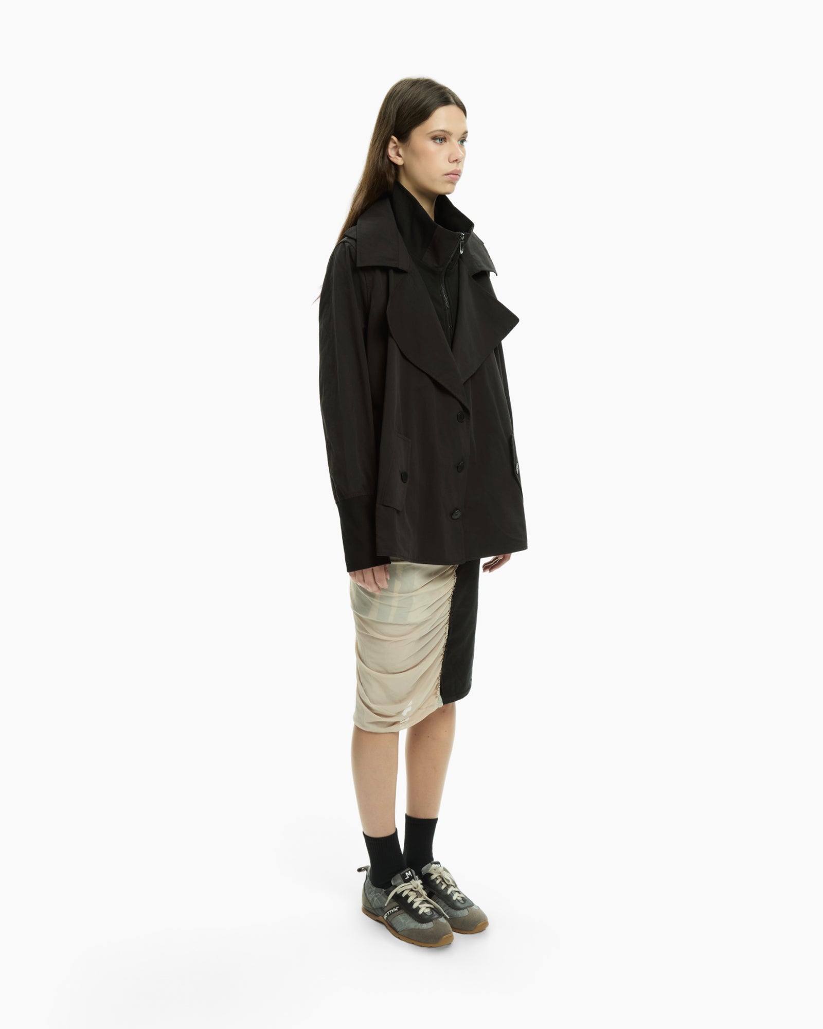 MLO Trench corto NERO