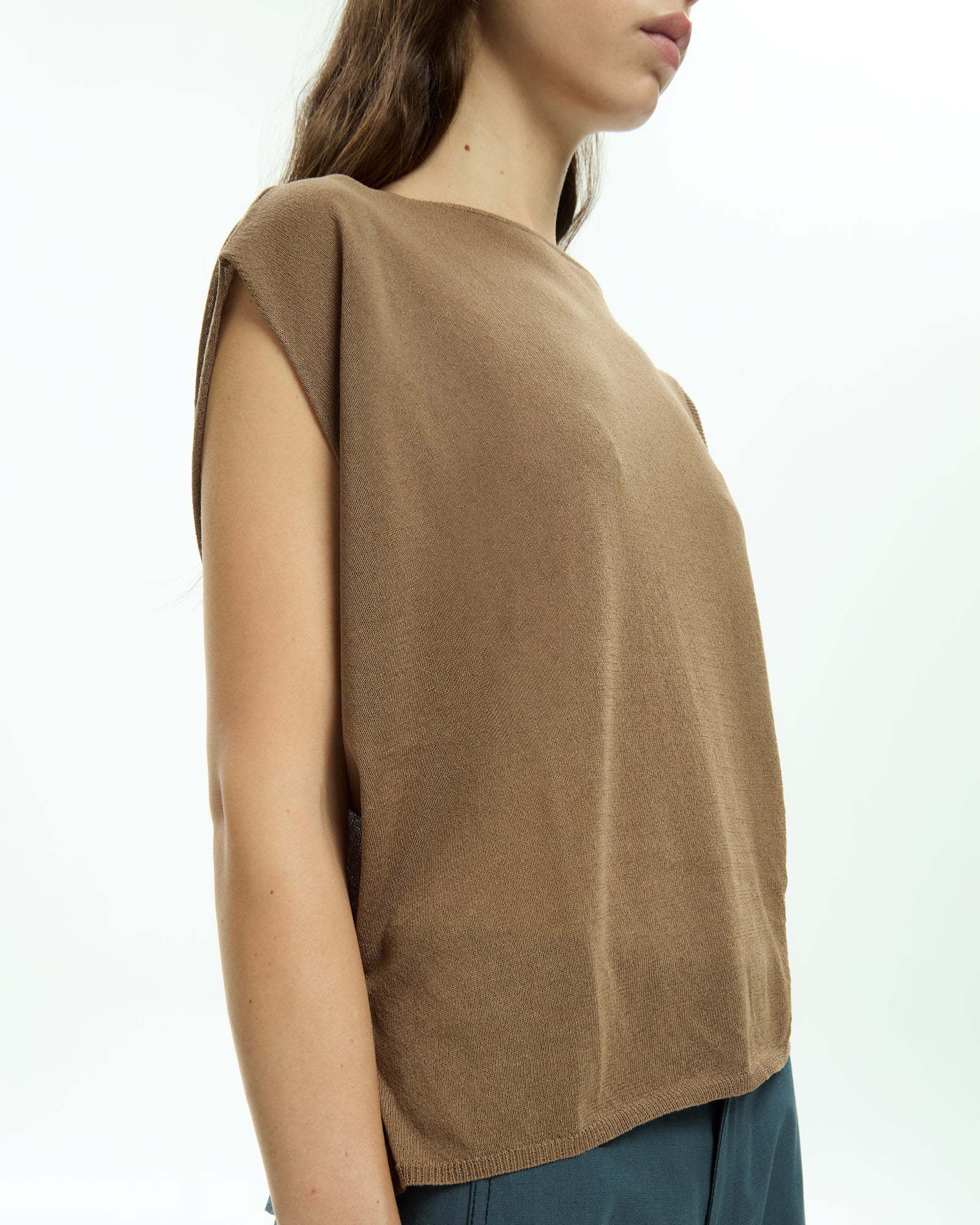 MLO Top senza maniche BEIGE