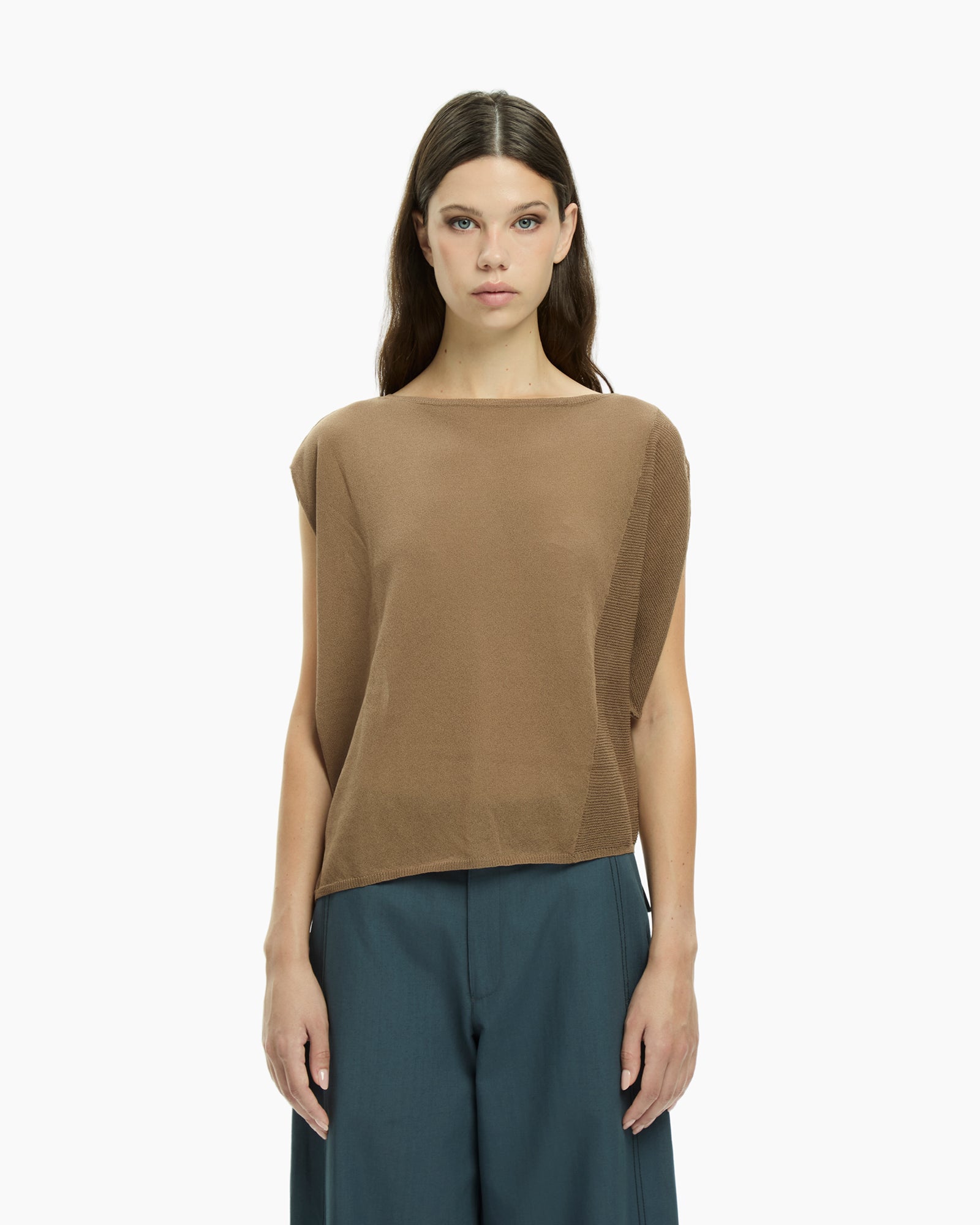 MLO Top senza maniche BEIGE