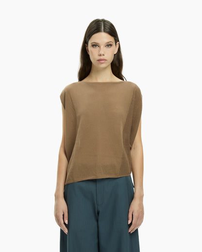 MLO Top senza maniche BEIGE