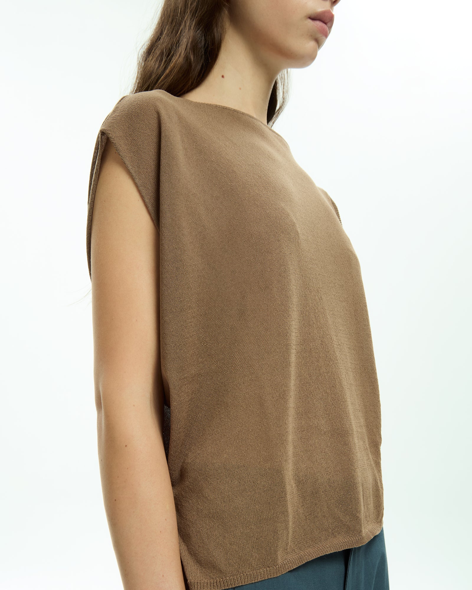 MLO Top senza maniche BEIGE