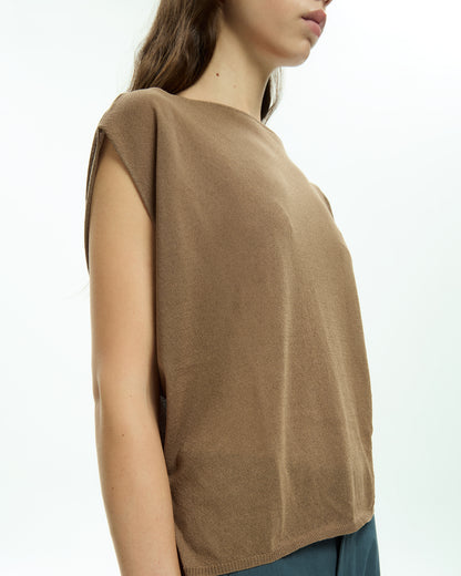 MLO Top senza maniche BEIGE