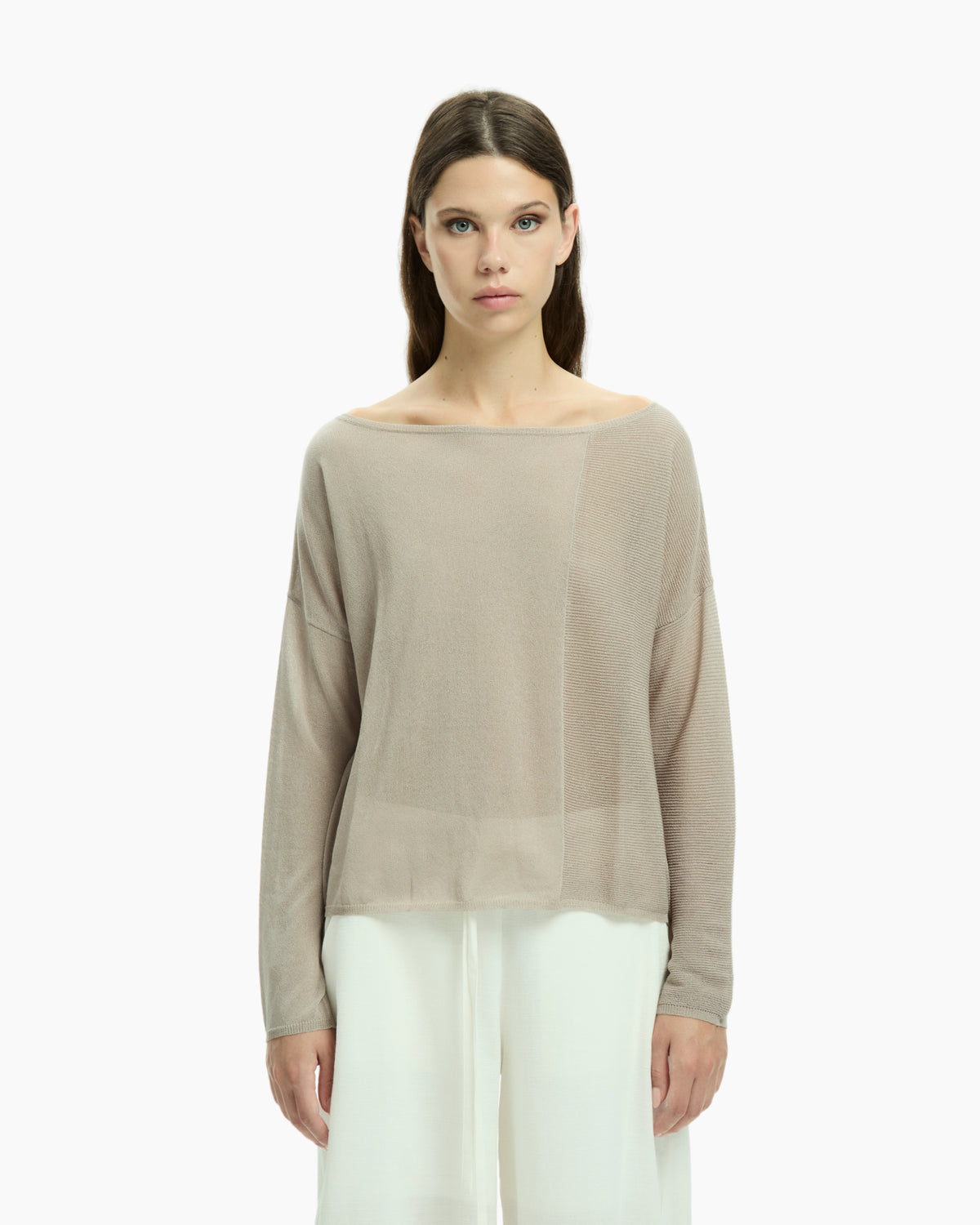 MLO Top con maniche lunghe GRIGIO