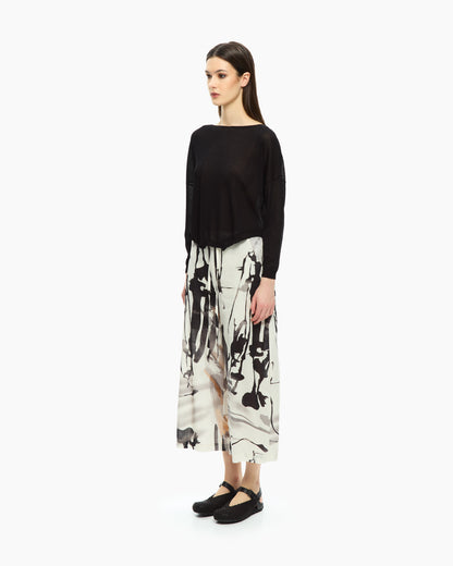 MLO Top con scollo ampio NERO