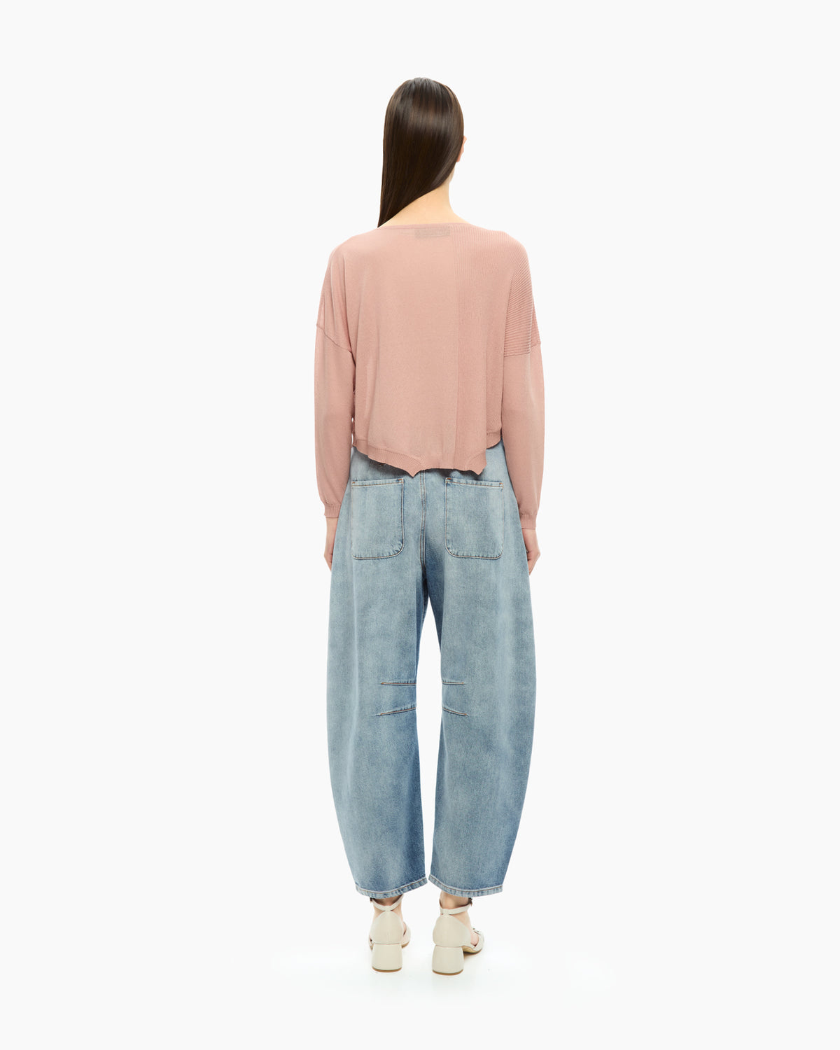 MLO Top con scollo ampio ROSA