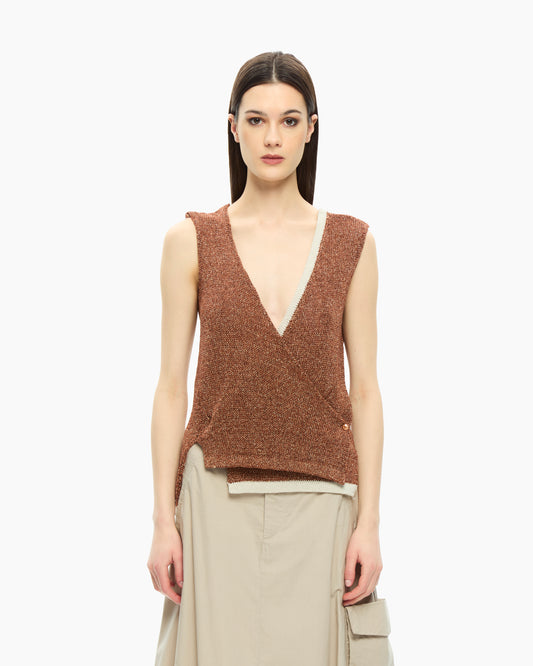 MLO Top incrociato ARANCIONE