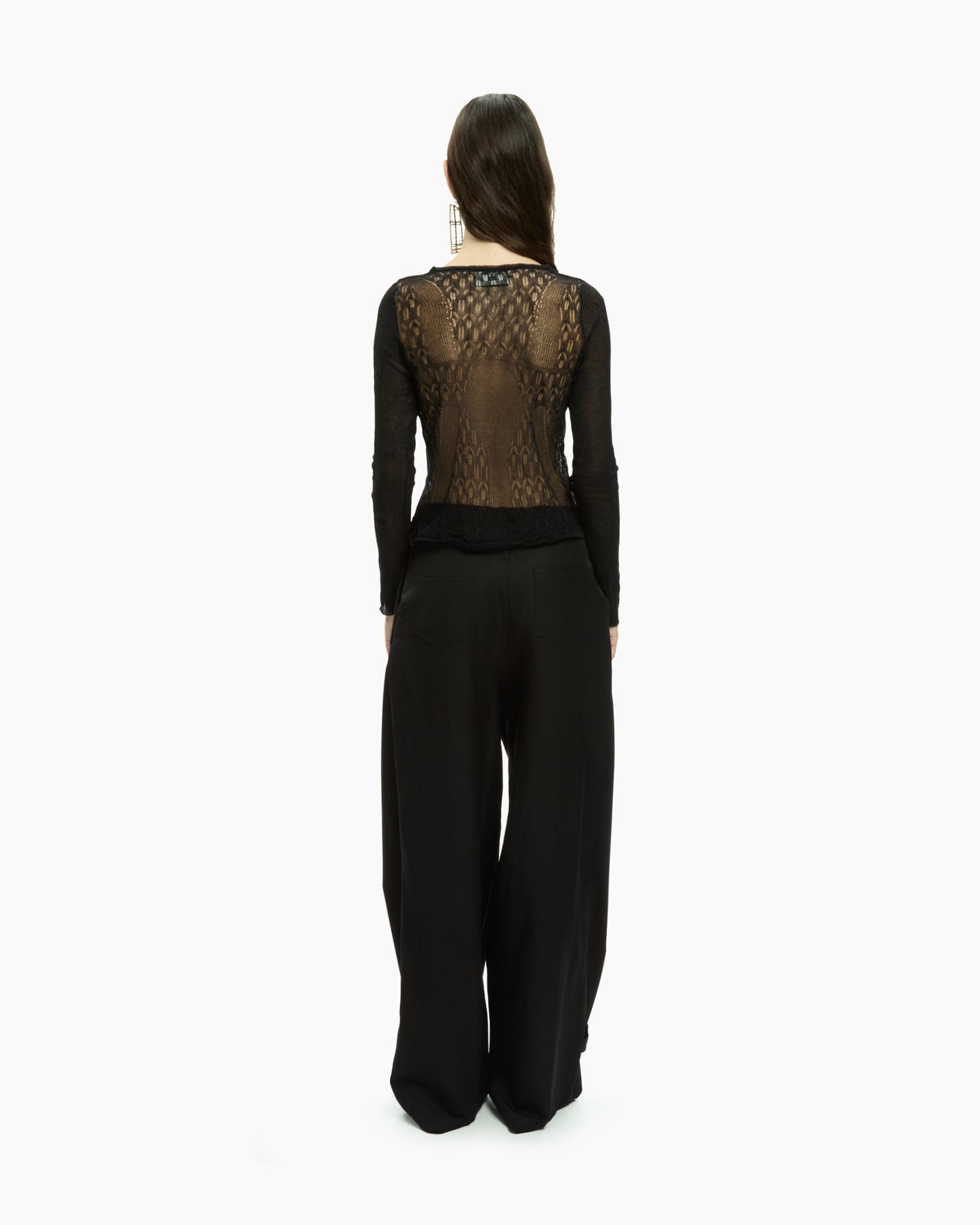 MLO Top con maniche lunghe NERO