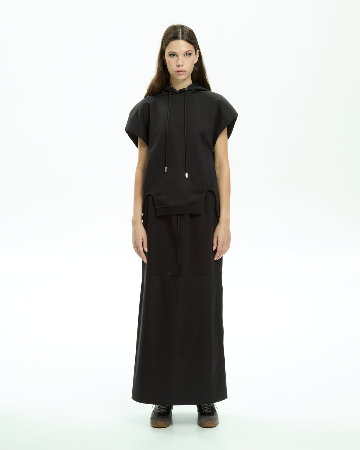 MLO Jersey con cappuccio NERO