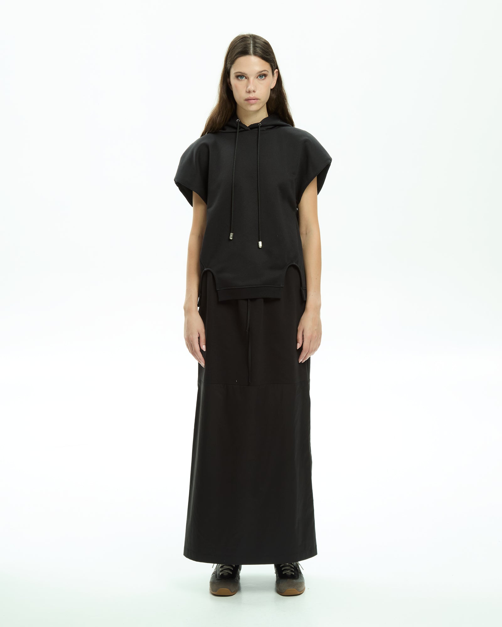 MLO Jersey con cappuccio NERO